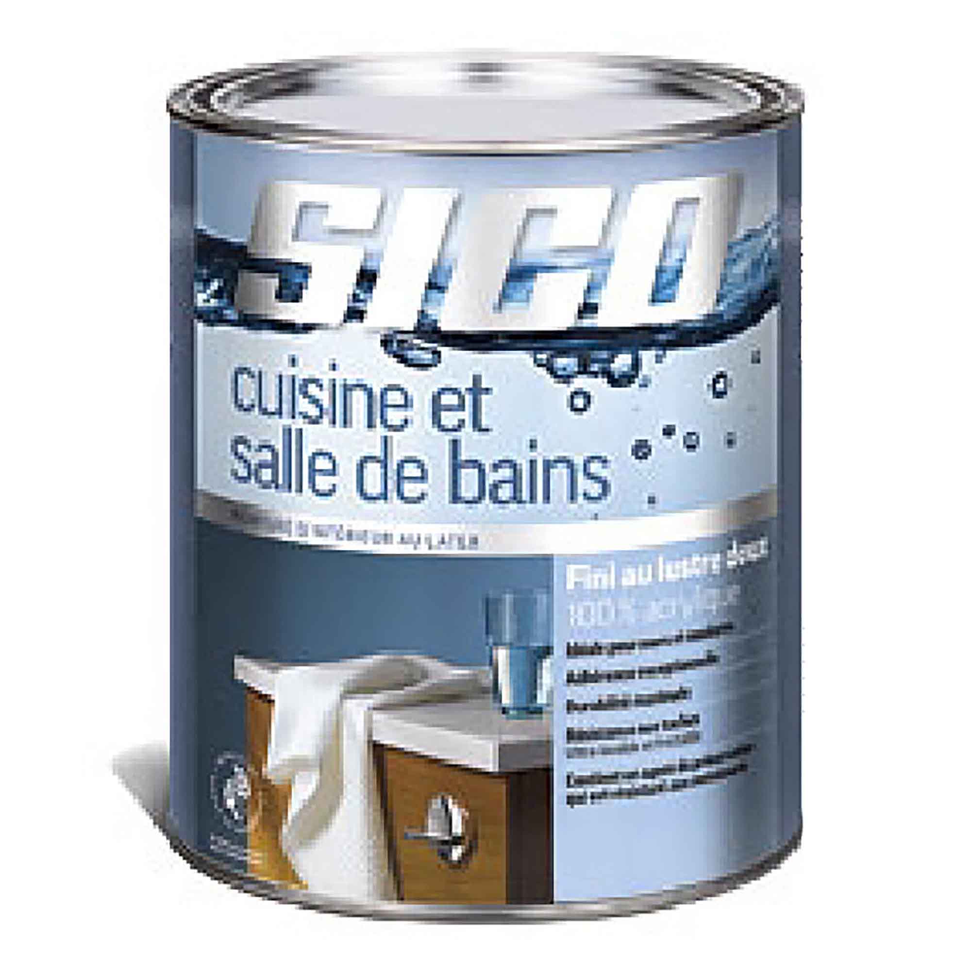 Peinture cuisine et salle de bain au latex, lustre doux, base 2, 3,78 litres