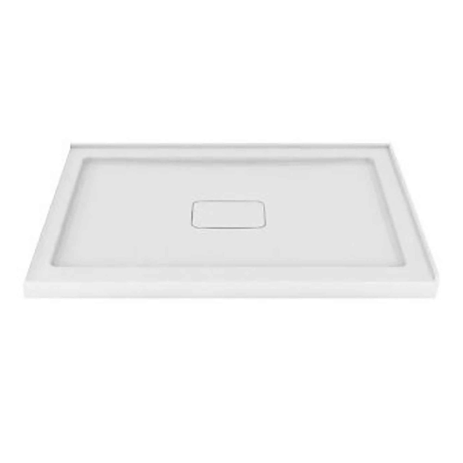 Base de douche drain carré, centré, 32'' x 60''