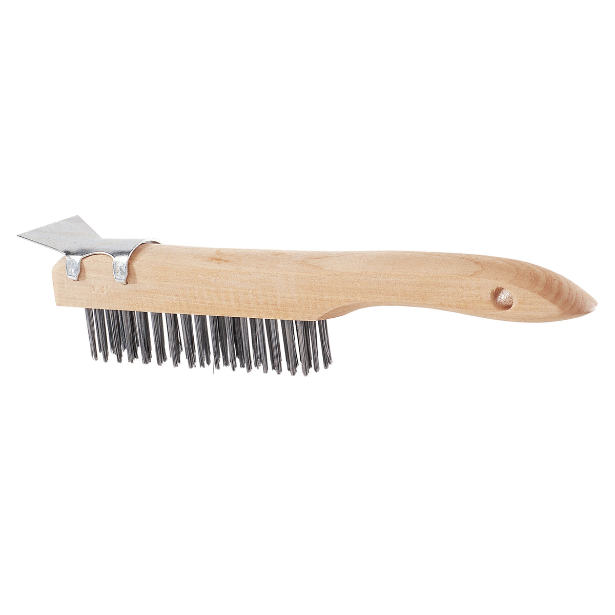 Brosse en acier à haute teneur en carbone de 1'' (2,5 cm) avec grattoir