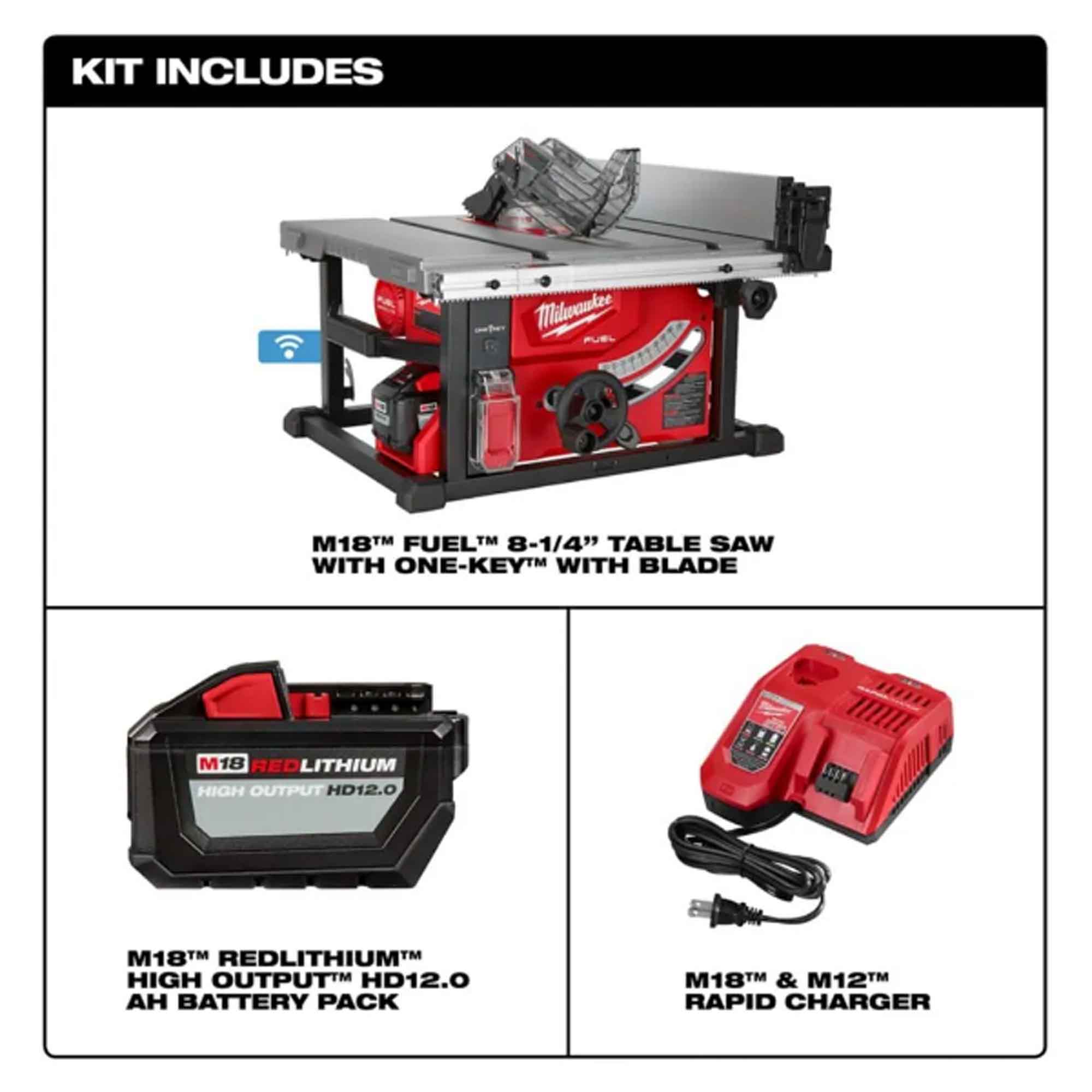 Banc de scie, portatif M18 fuel, 8-1/4''