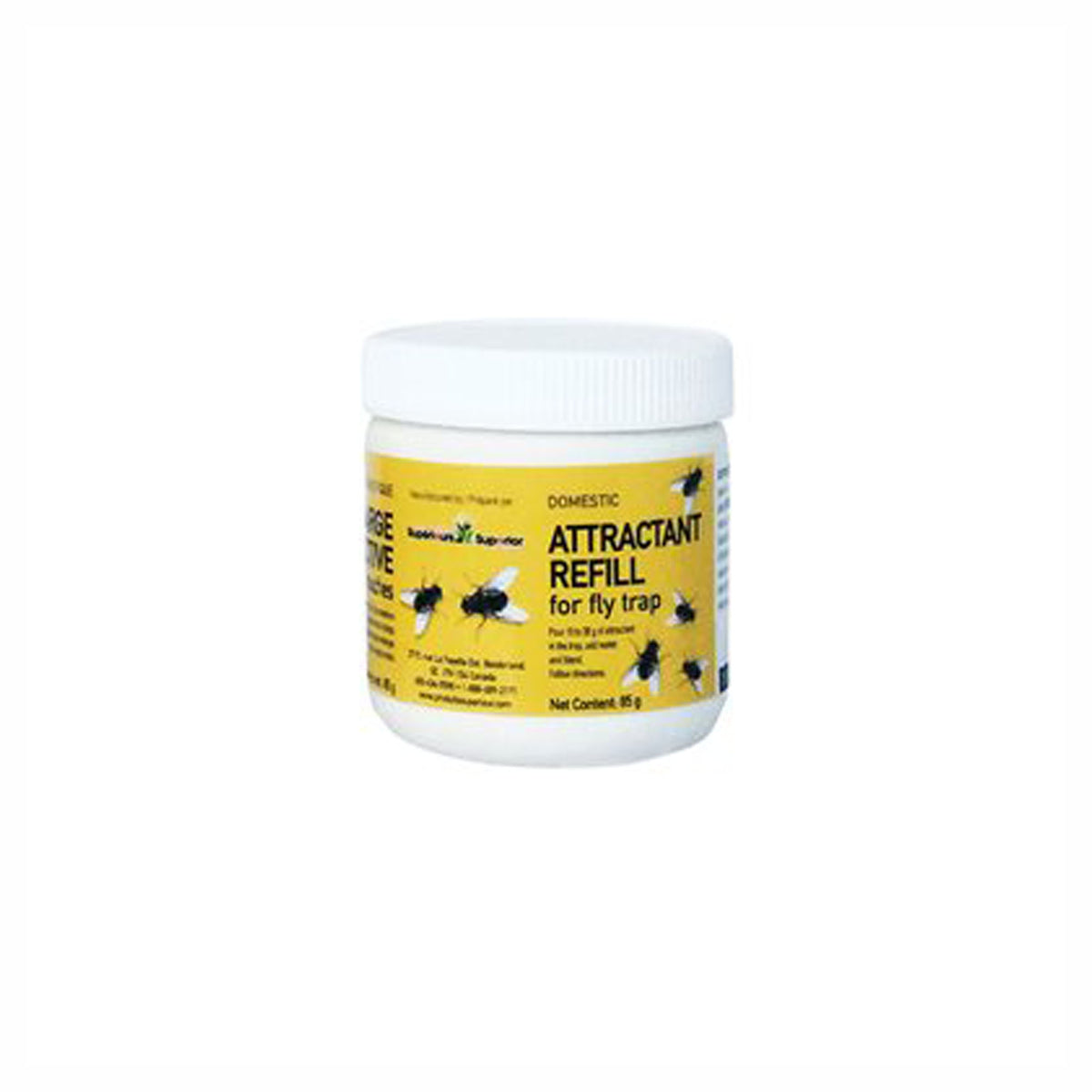 Poudre attractive pour piège à mouche réutilisable, 85 gr