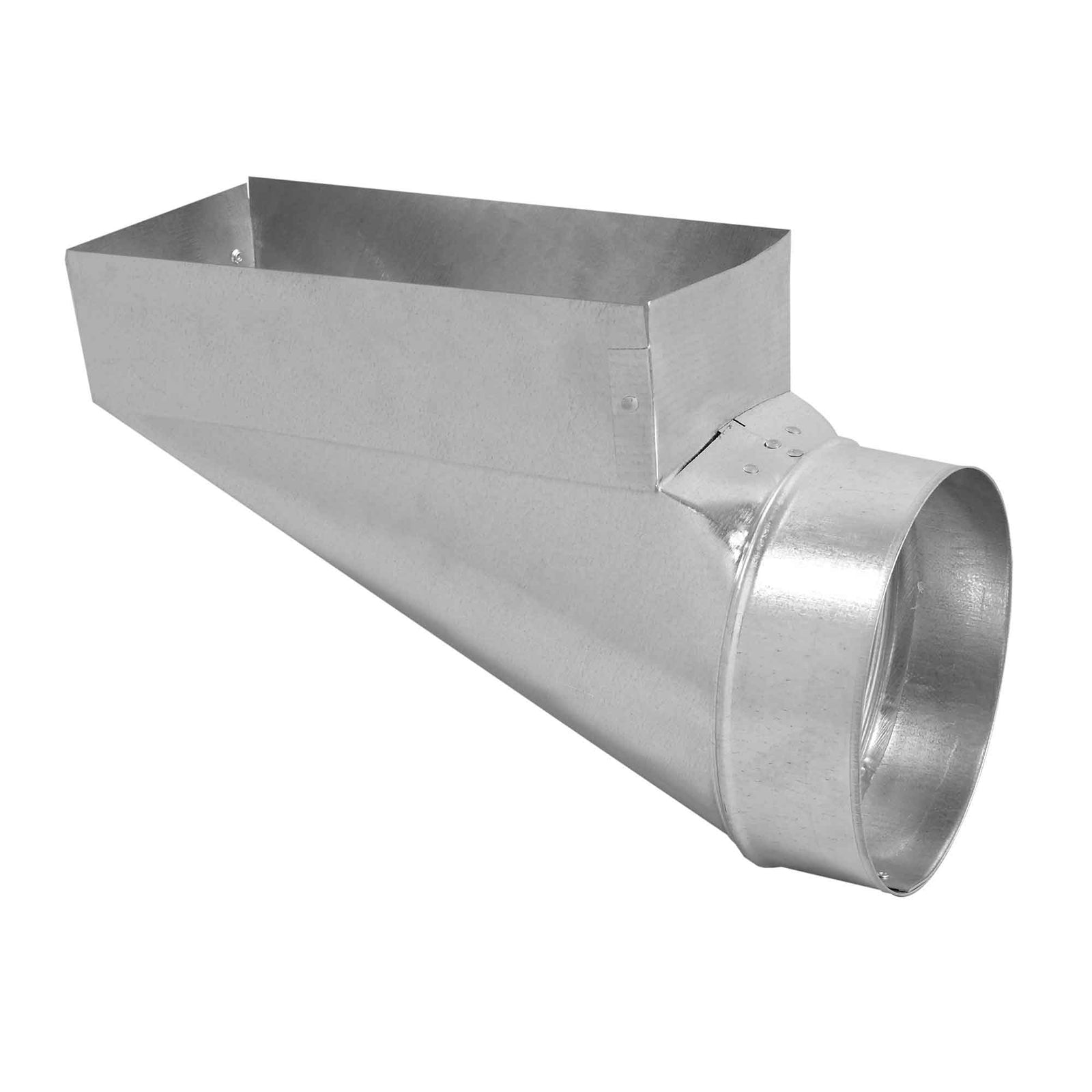 Sortie allongée en acier galvanisé, 3-1/4" x 10" x 4"