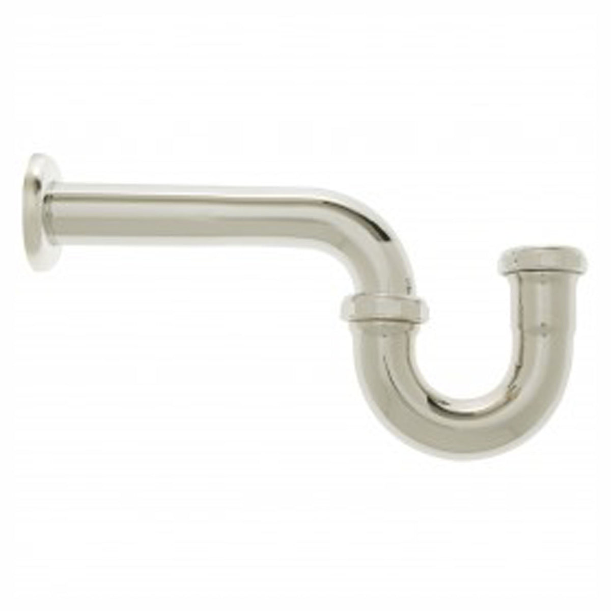 Siphon en P, laiton chromé, 1-1/4''