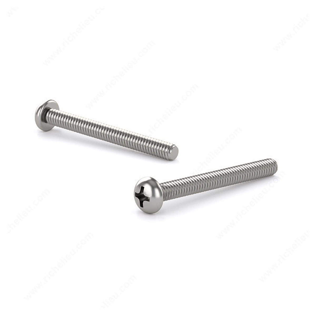 AA - Vis machine en acier inoxydable, tête Philips ronde, 1/4'' x 1-1/2'' (emballage de 2)