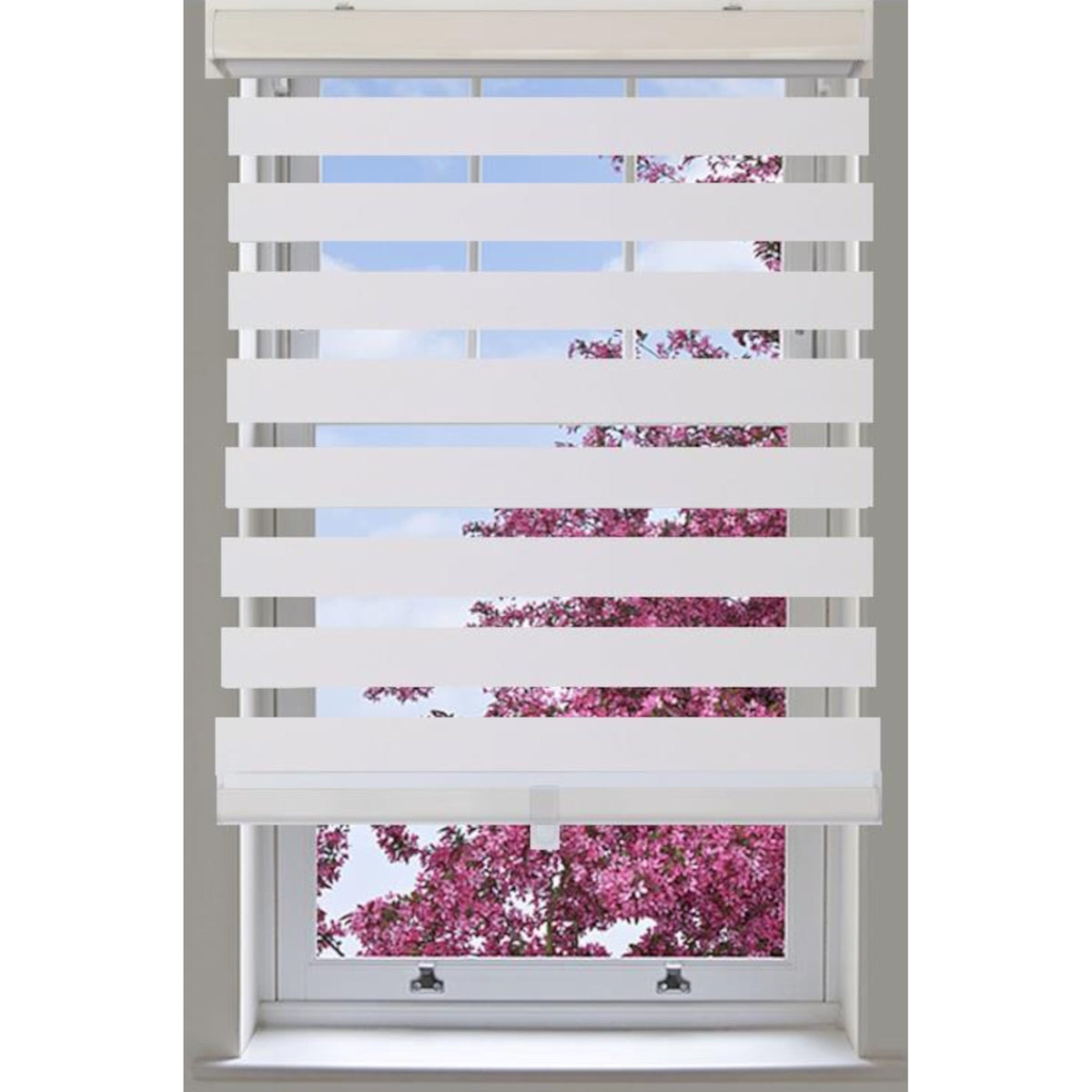 Store alternée, sans cordon, blanc, 70'' x 84''