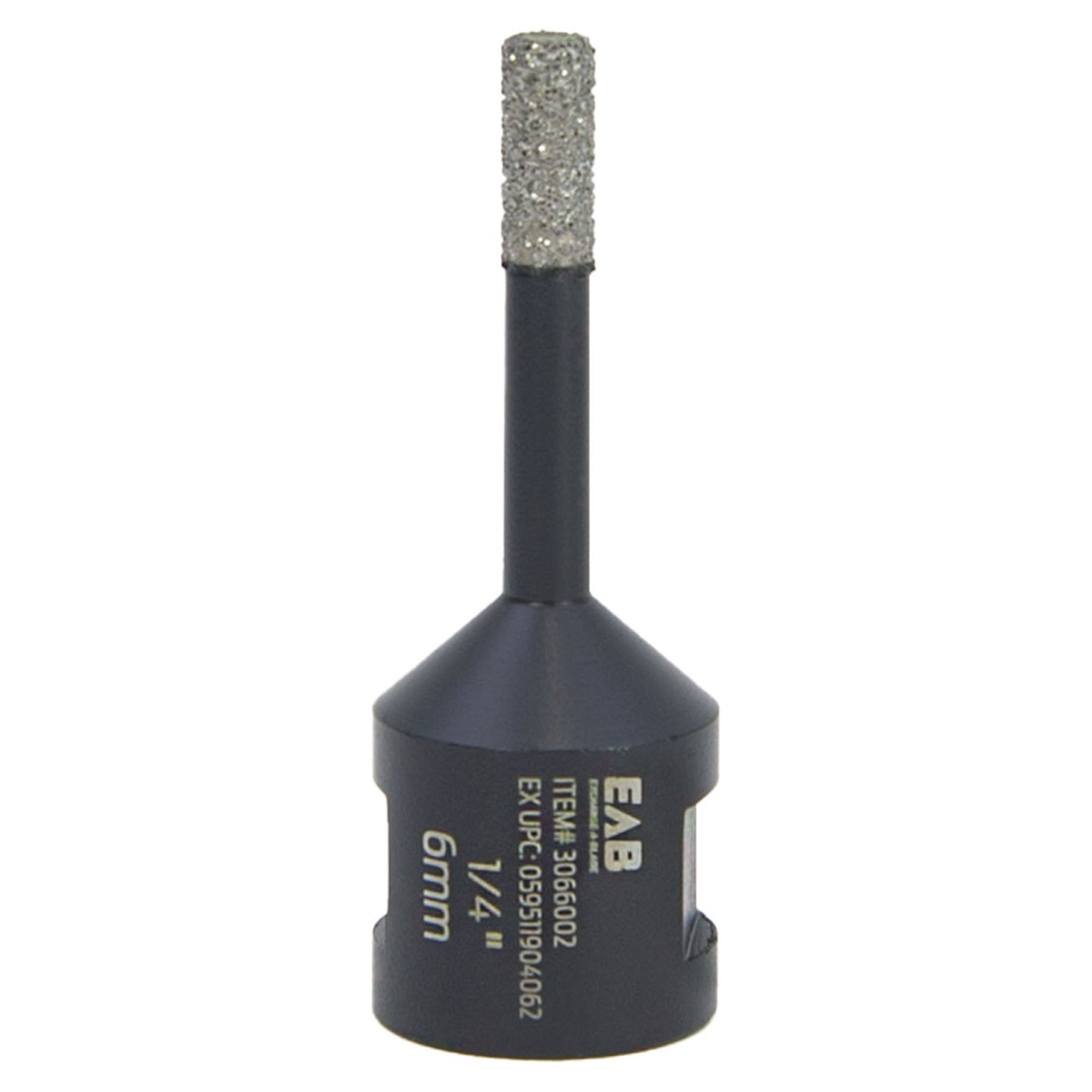 Emporte-pièce diamanté, à brasage sous vide, 1/4''
