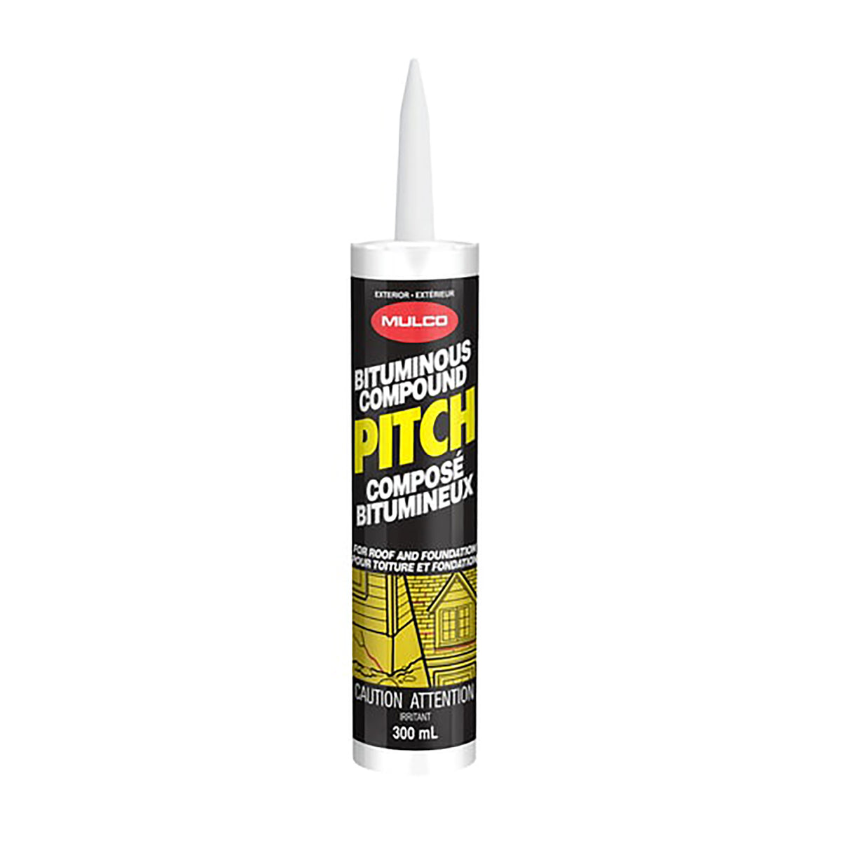 Scellant Pitch pour toitures et fondations, 300 ml