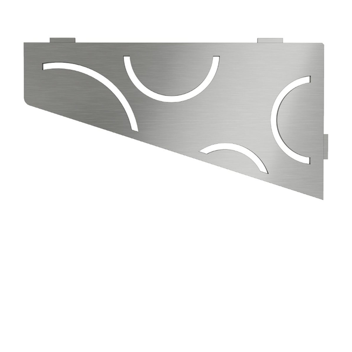 Coin pour moulure Quadrilat curve, inox brossé