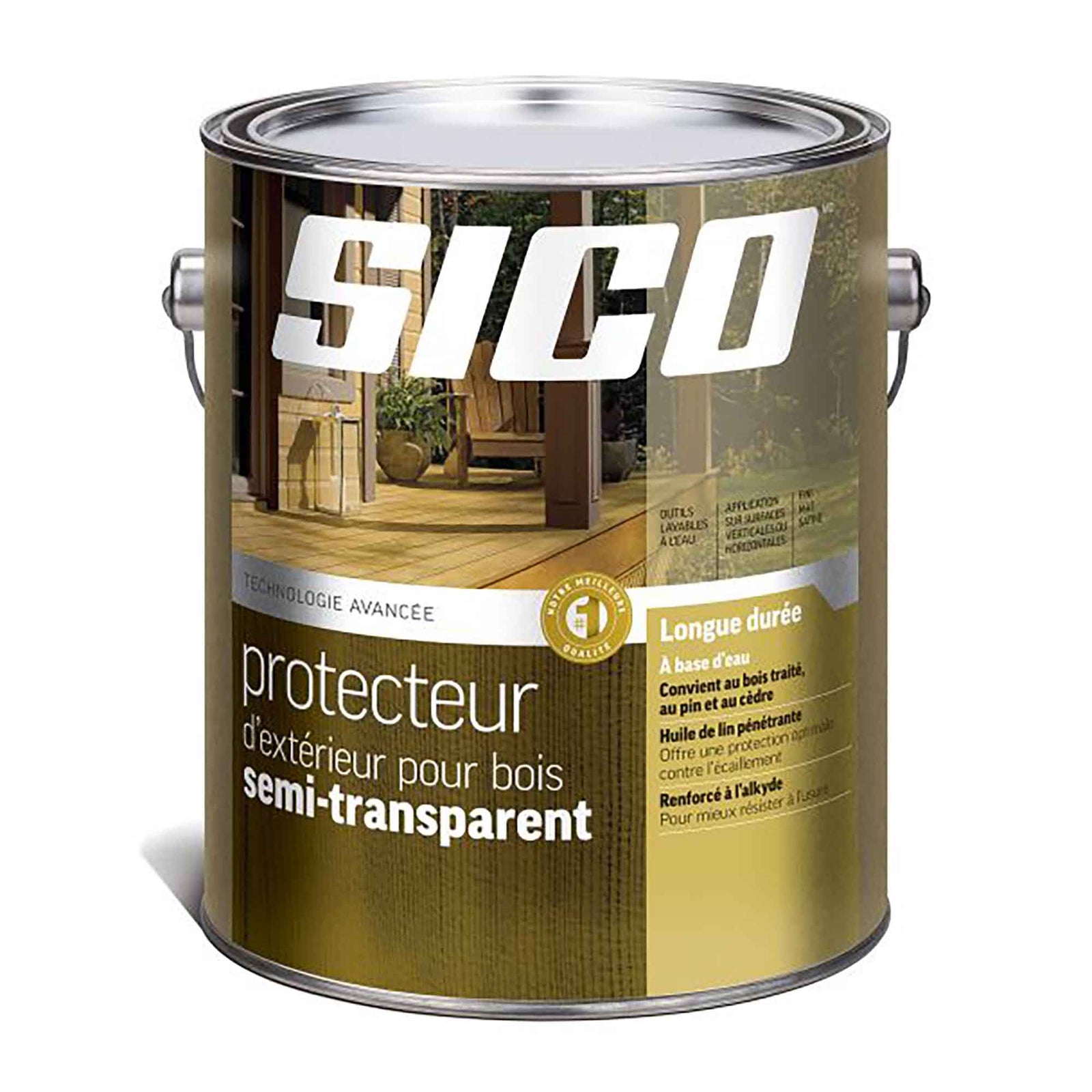 Protecteur semi-transparent, base à teinter, 3,78 litres