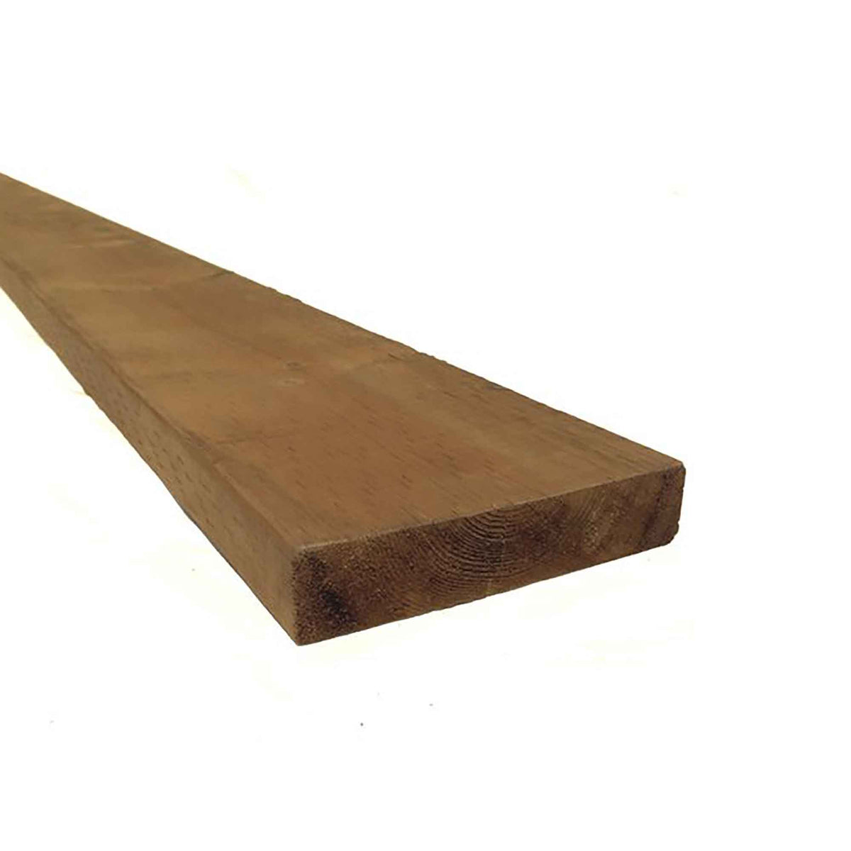 Bois traité brun de Première Qualité, 2&quot; x 8&quot; x 12&#39;