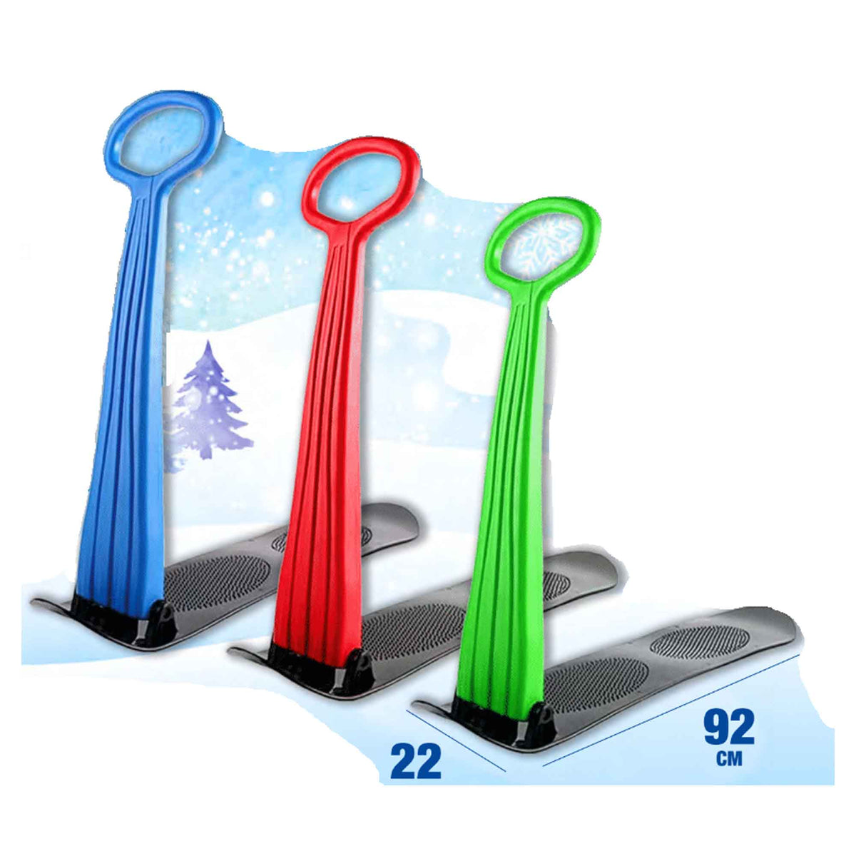 Traineau, Snow Slider, 3 couleurs assortis