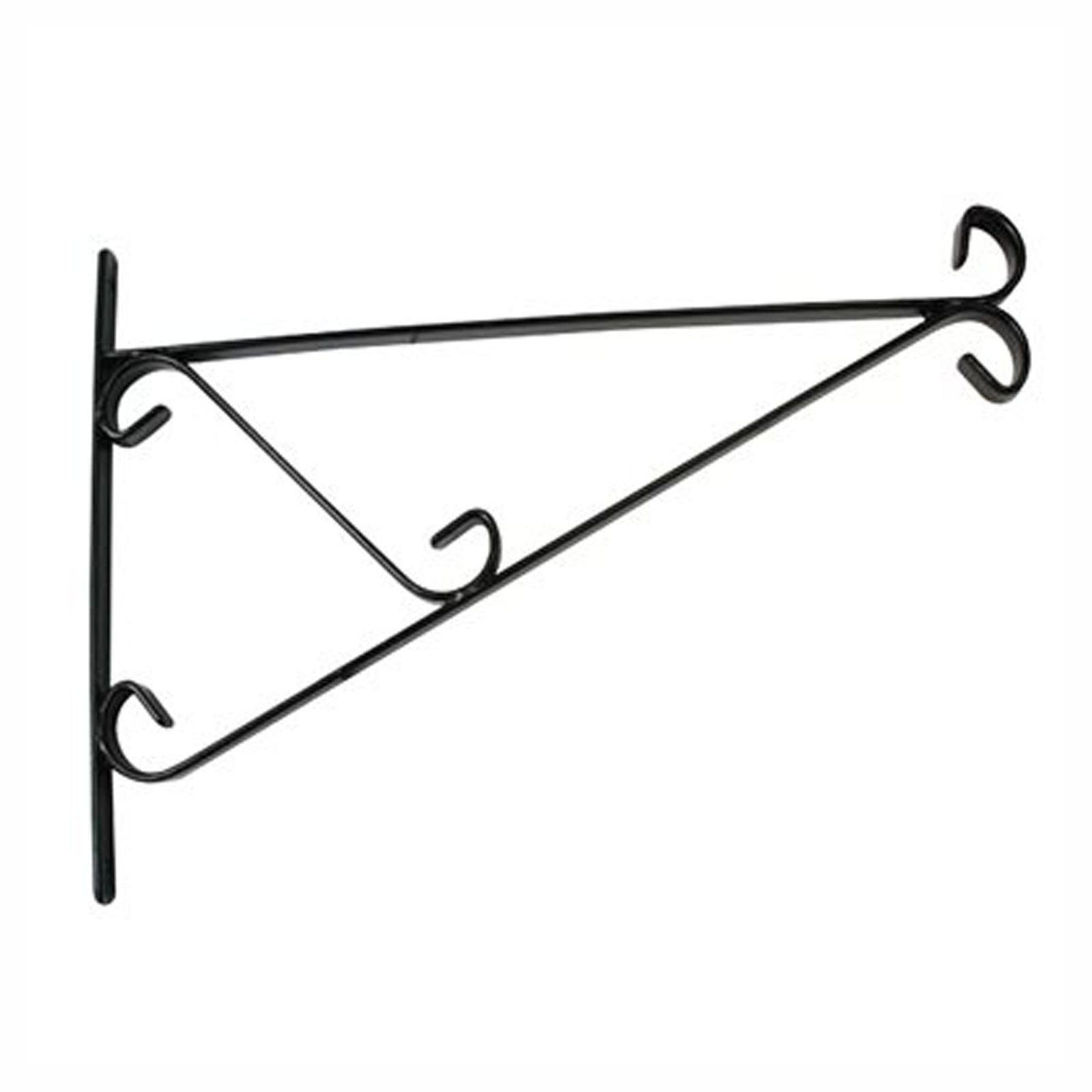 Support mural pour panier suspendu, noir, 12''
