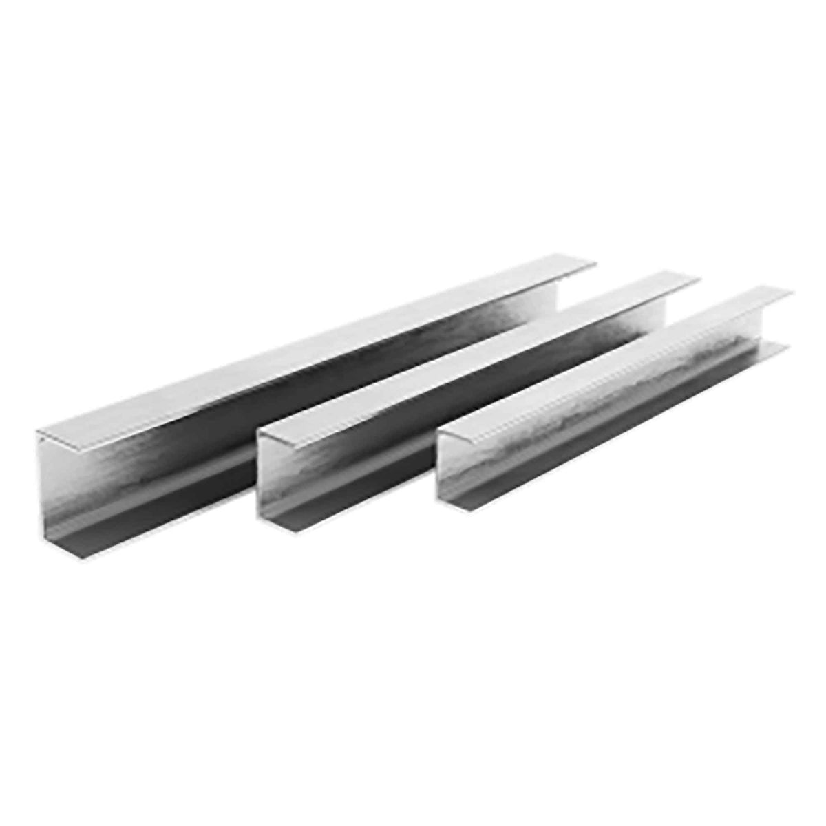 Baguette en U pour montant d&#39;acier galvanisé # 715, 1-1/2&#39;&#39; x 12&#39;