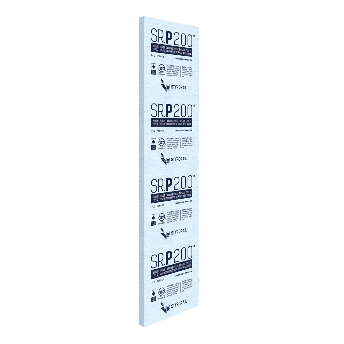 Panneau isolant rigide SR.P 200, 1-1/4&#39;&#39; x 2&#39; x 8&#39; (R5 / 16 PSI)