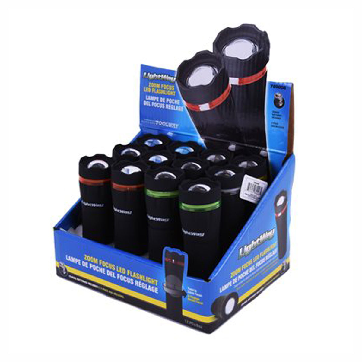 Lampe de poche DEL, Zoom, focus 3X