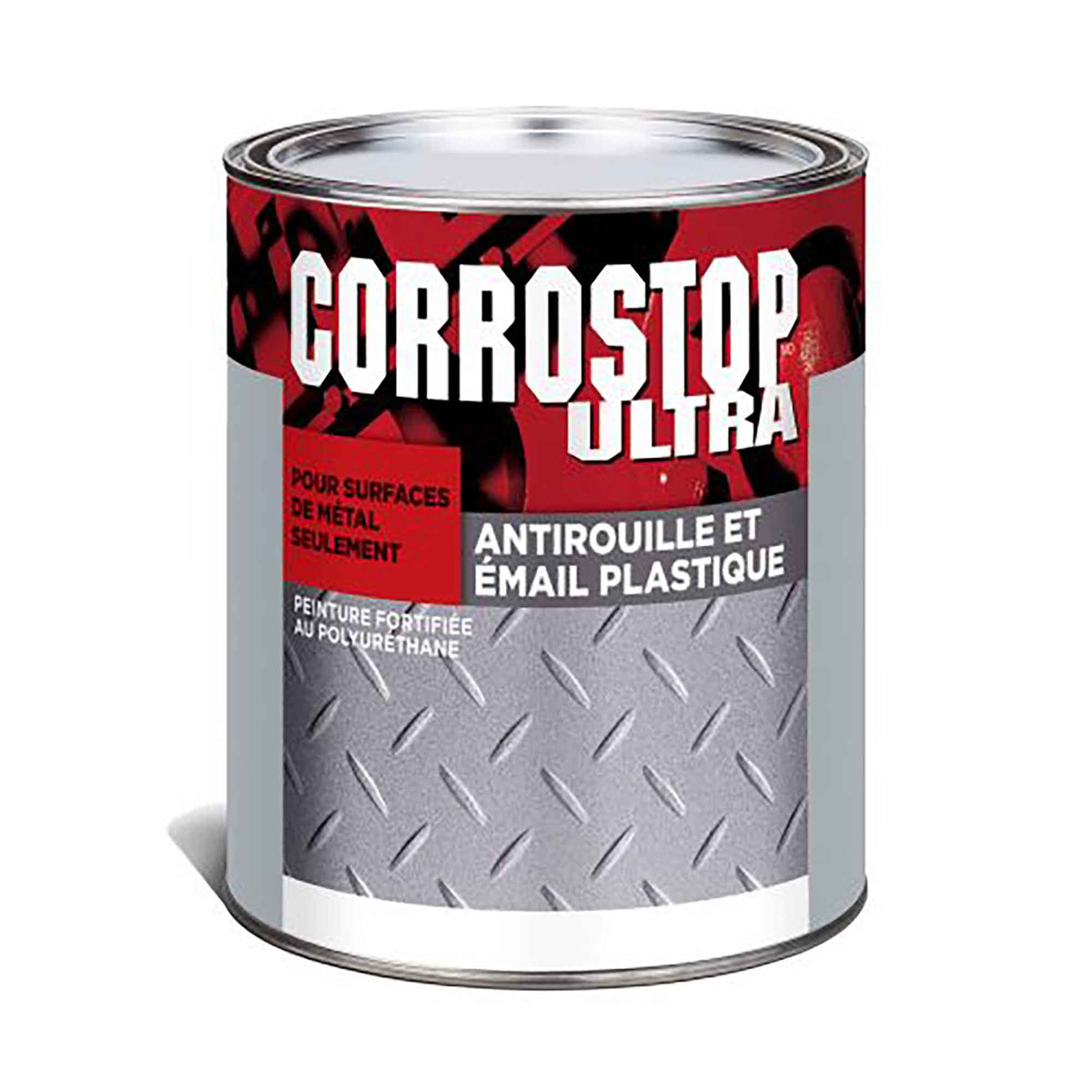 Peinture Corrostop, antirouille, brun foncé brillant, 946 ml