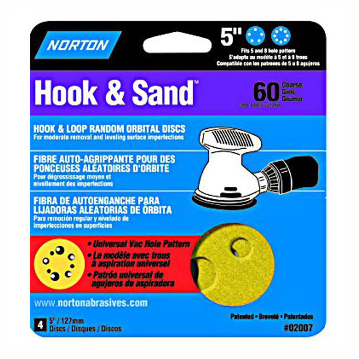 Disque de ponçage H/L, 5'', 60 gr