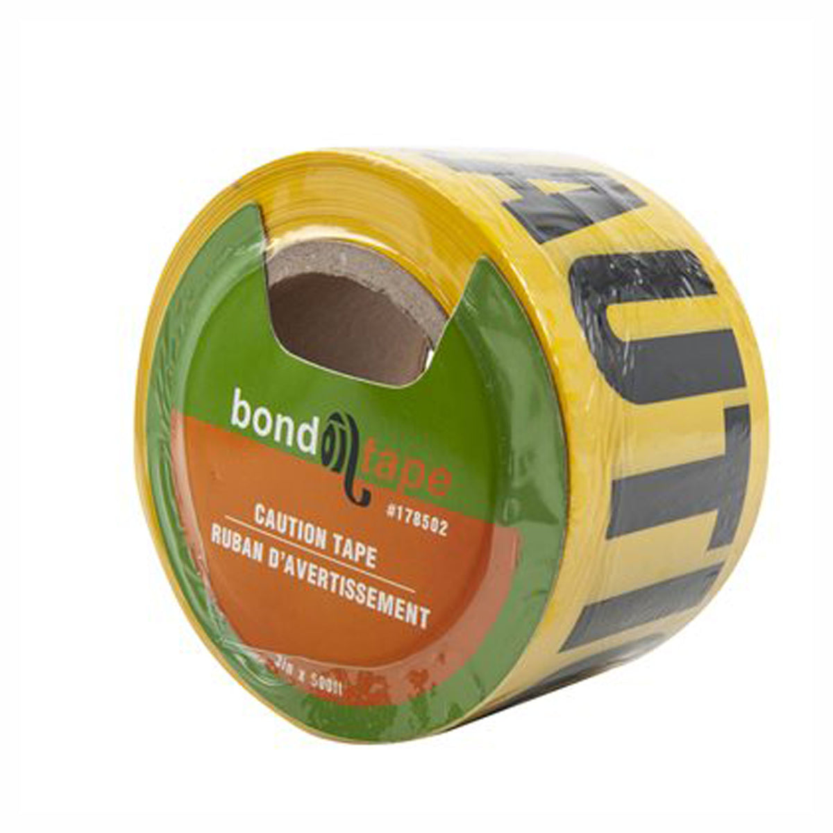 Ruban de signalisation, ATTENTION, jaune, 3'' x 500'