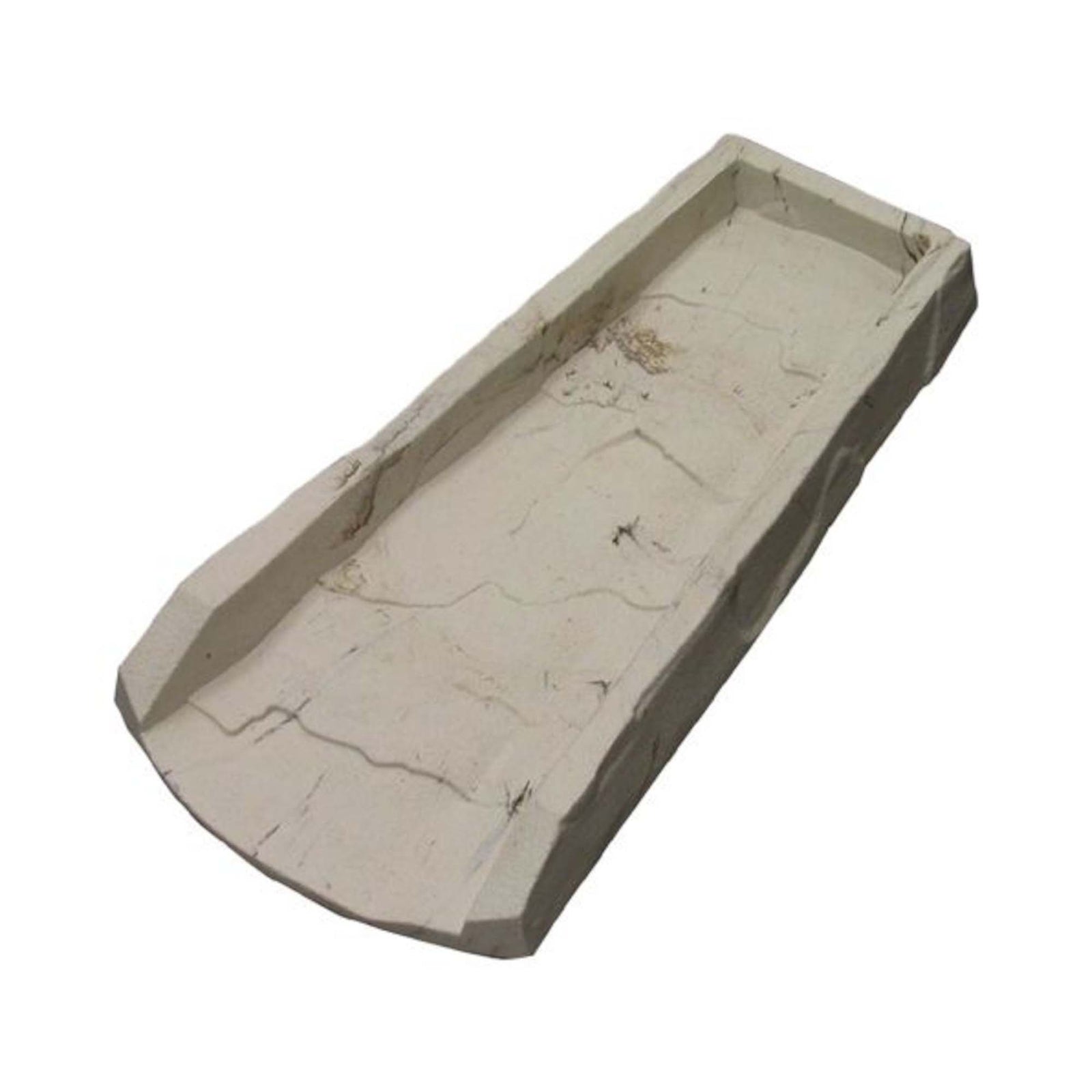 Plaque d'écoulement pour gouttière, pierre