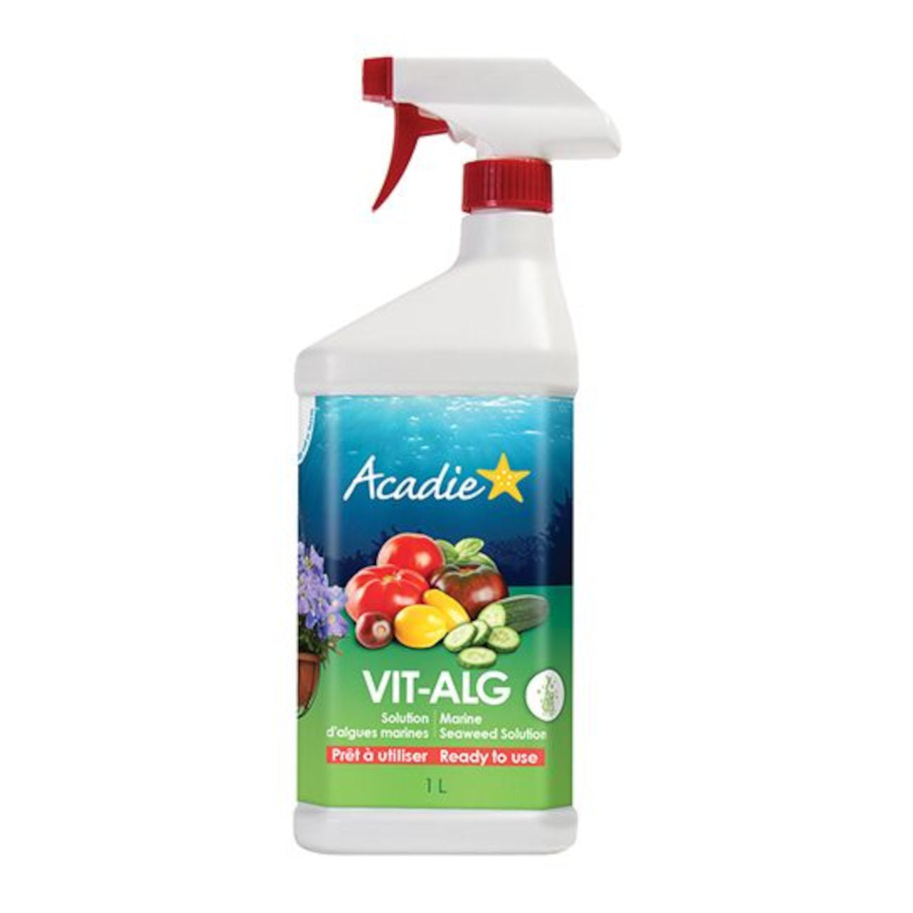 Engrais liquide Acadie, algues marines, tomate, 1 litre