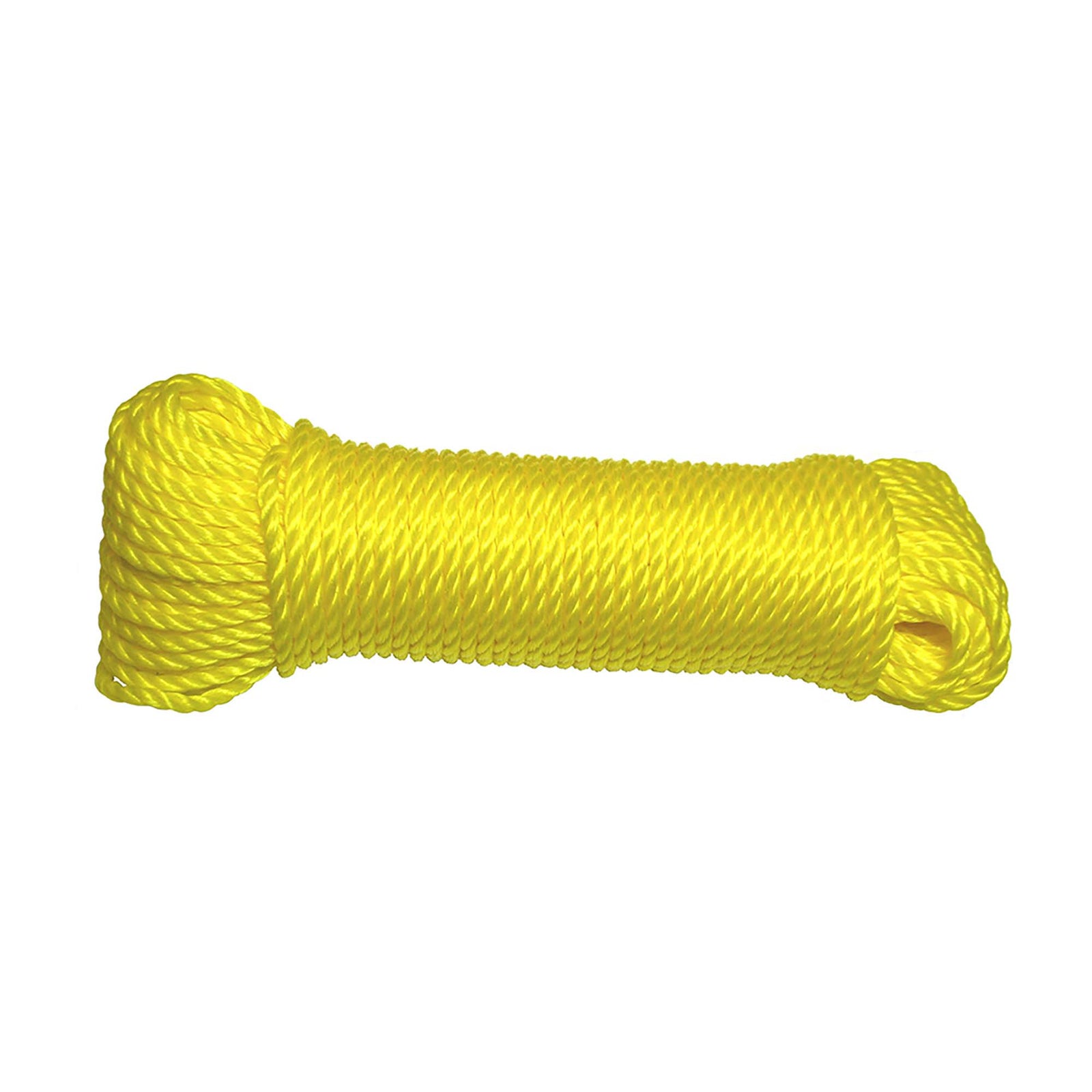 Corde de polypropylène torsadée de 3/16'', jaune - 50'