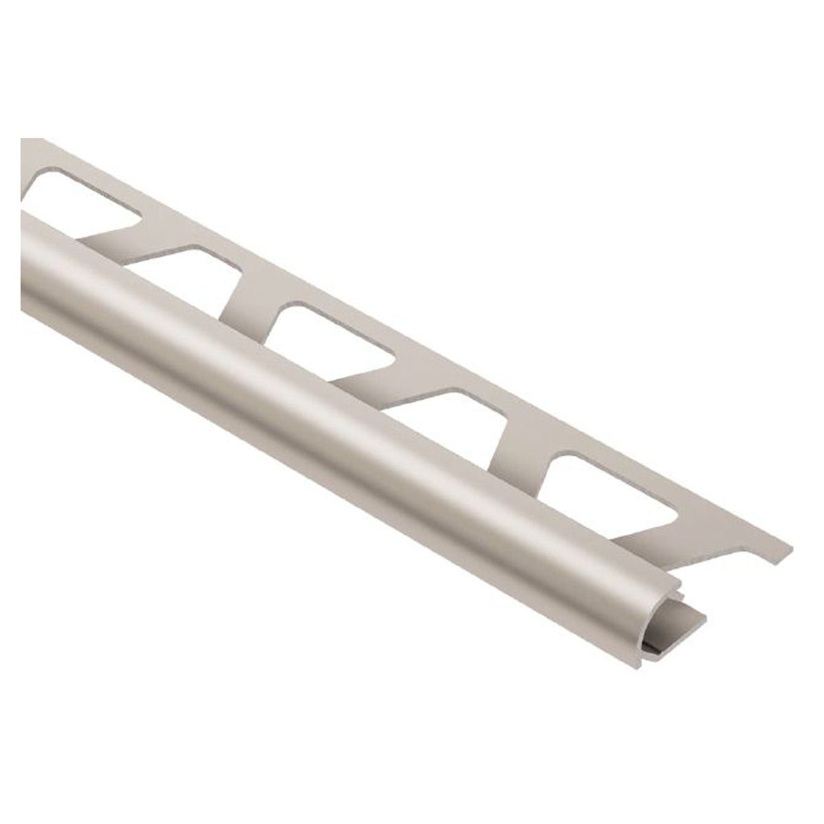Profilé de finition rondec en aluminium nickel mat 3/8'', 8'
