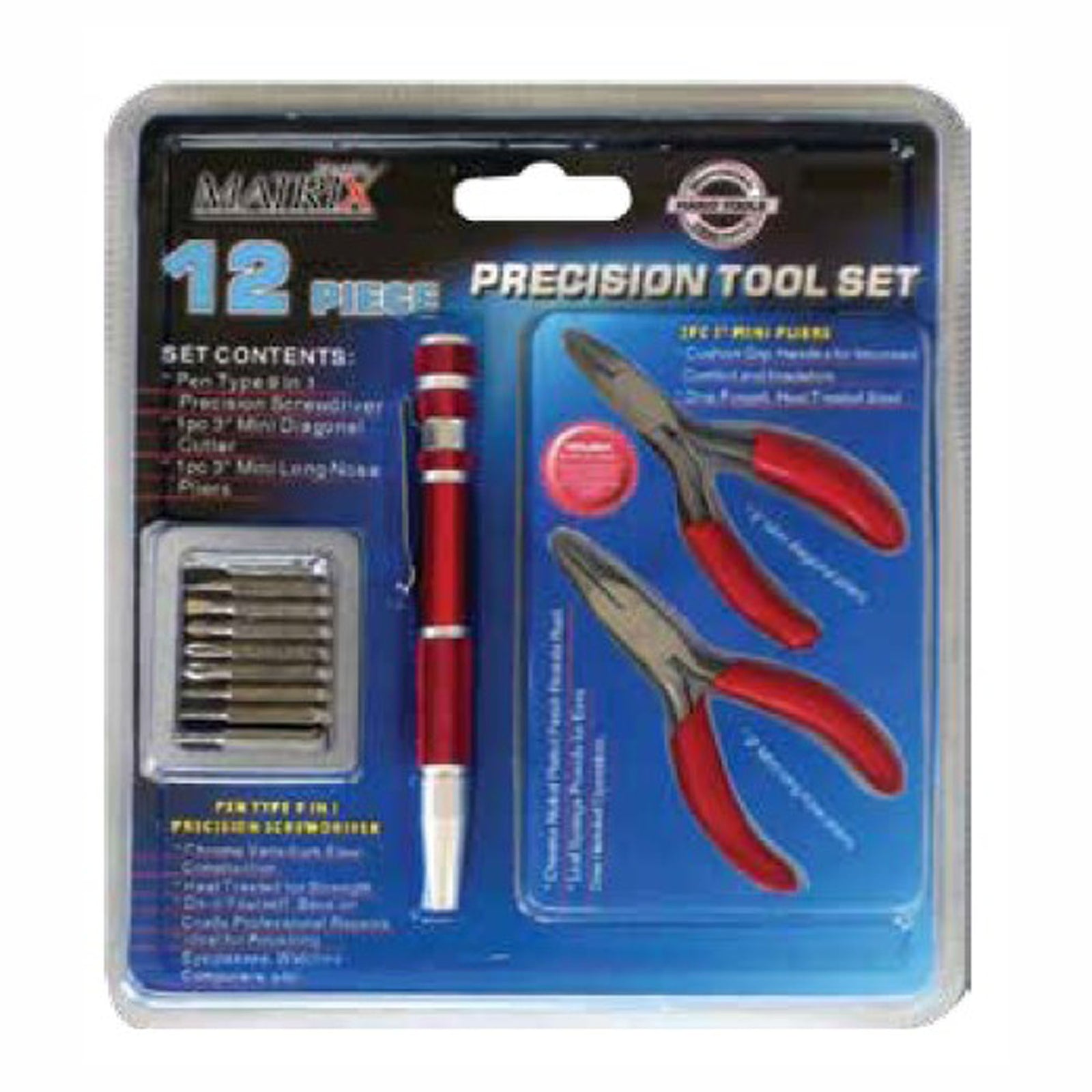 Ensemble de 12 tournevis de précision