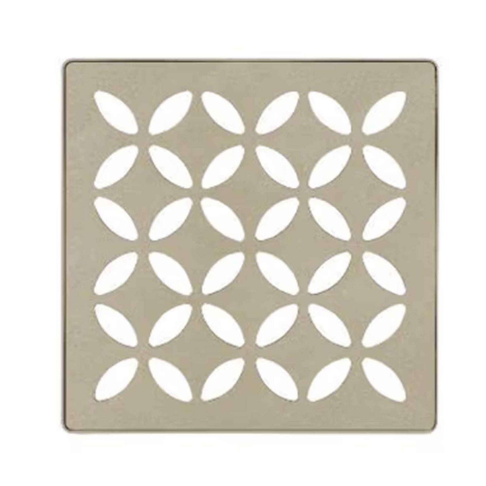 Grille de drain de douche linéaire à motif floral, 48'' 