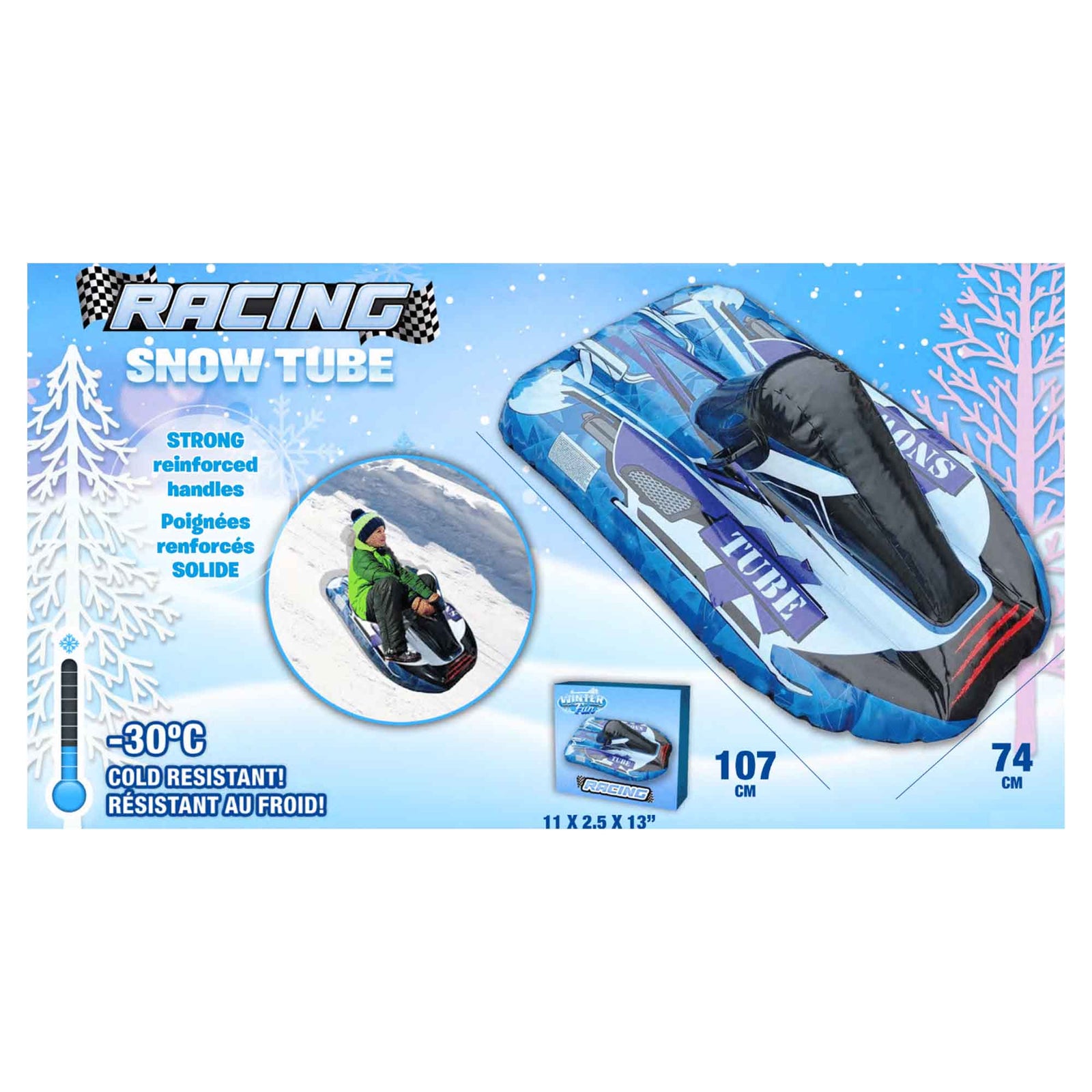 Tube à neige gonflable, Racing snow