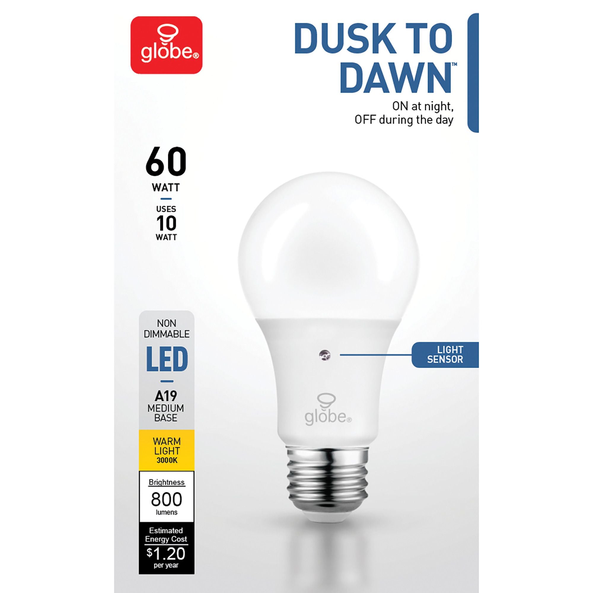 Ampoule DEL avec œil magique, A19, 60 watts