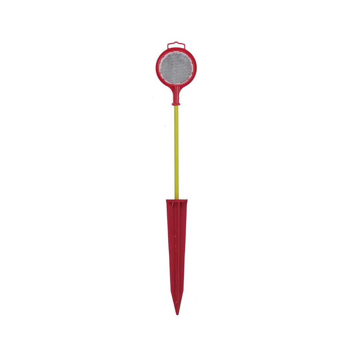 Balise d&#39;entrée jaune et rouge avec réflecteur clair, 1/4 x 72&quot;