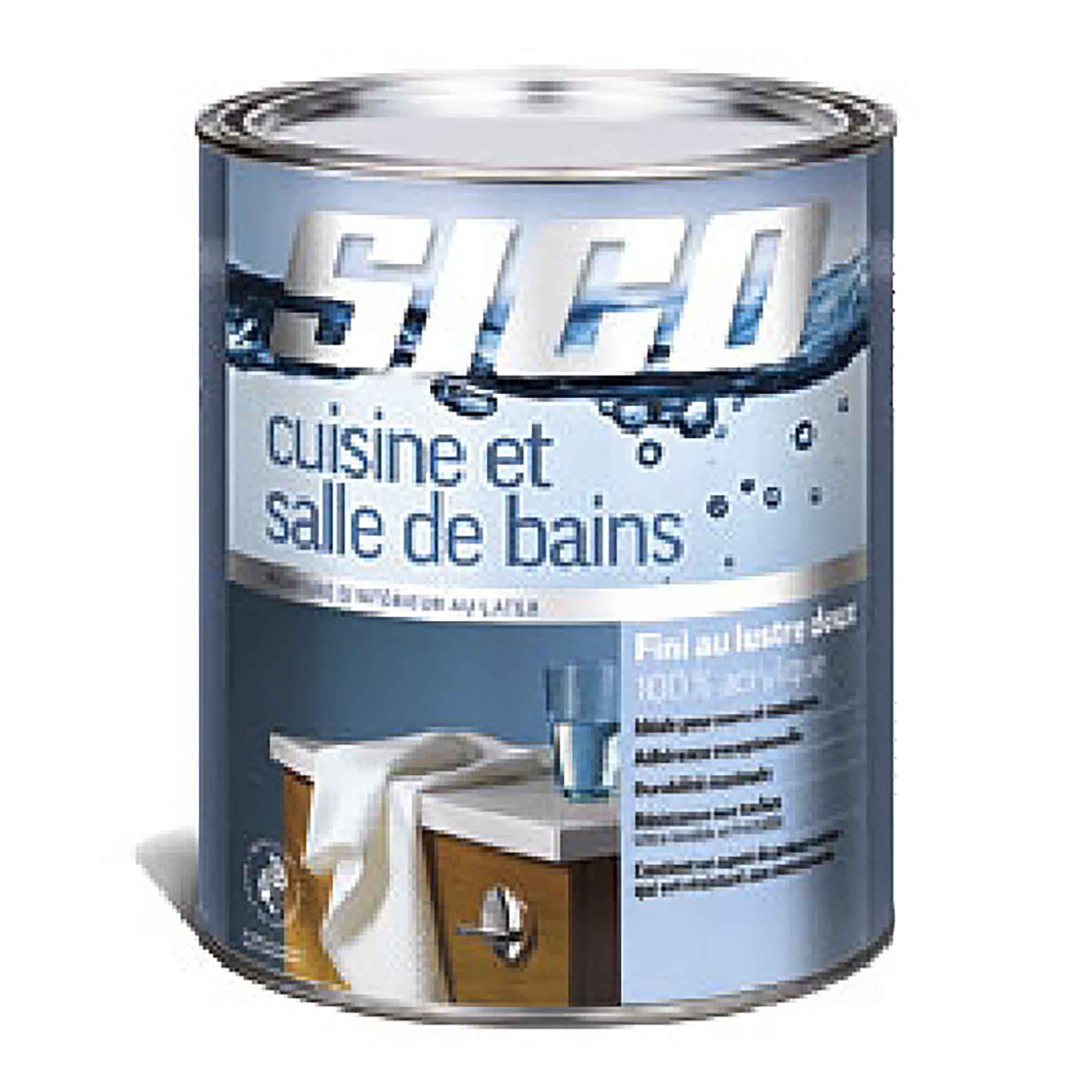 Peinture cuisine et salle de bain au latex, lustre doux, base 2, 899 ml