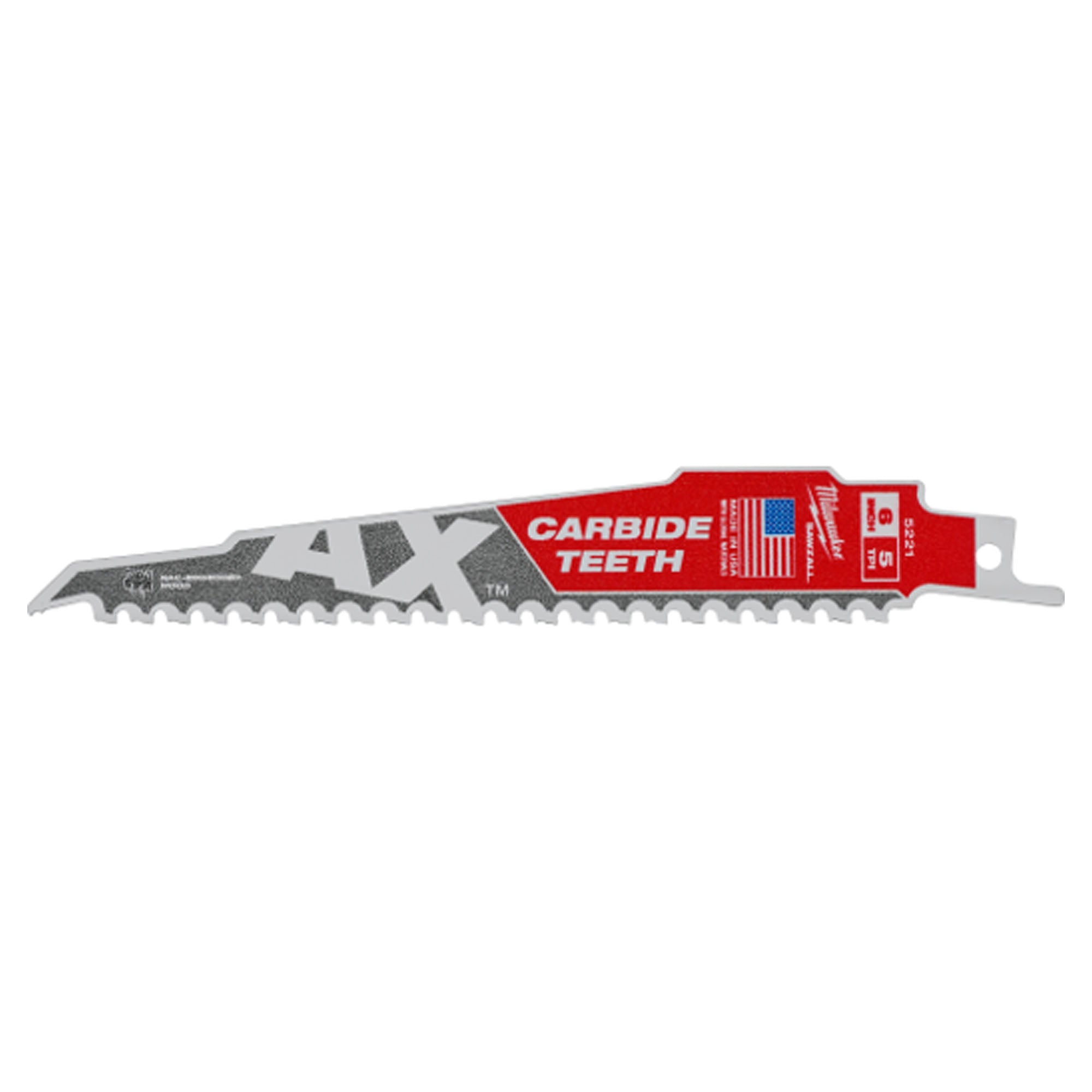 Lame de scie alternative THE AX au carbure, 9'' X 5 TPI (emballage de 3)
