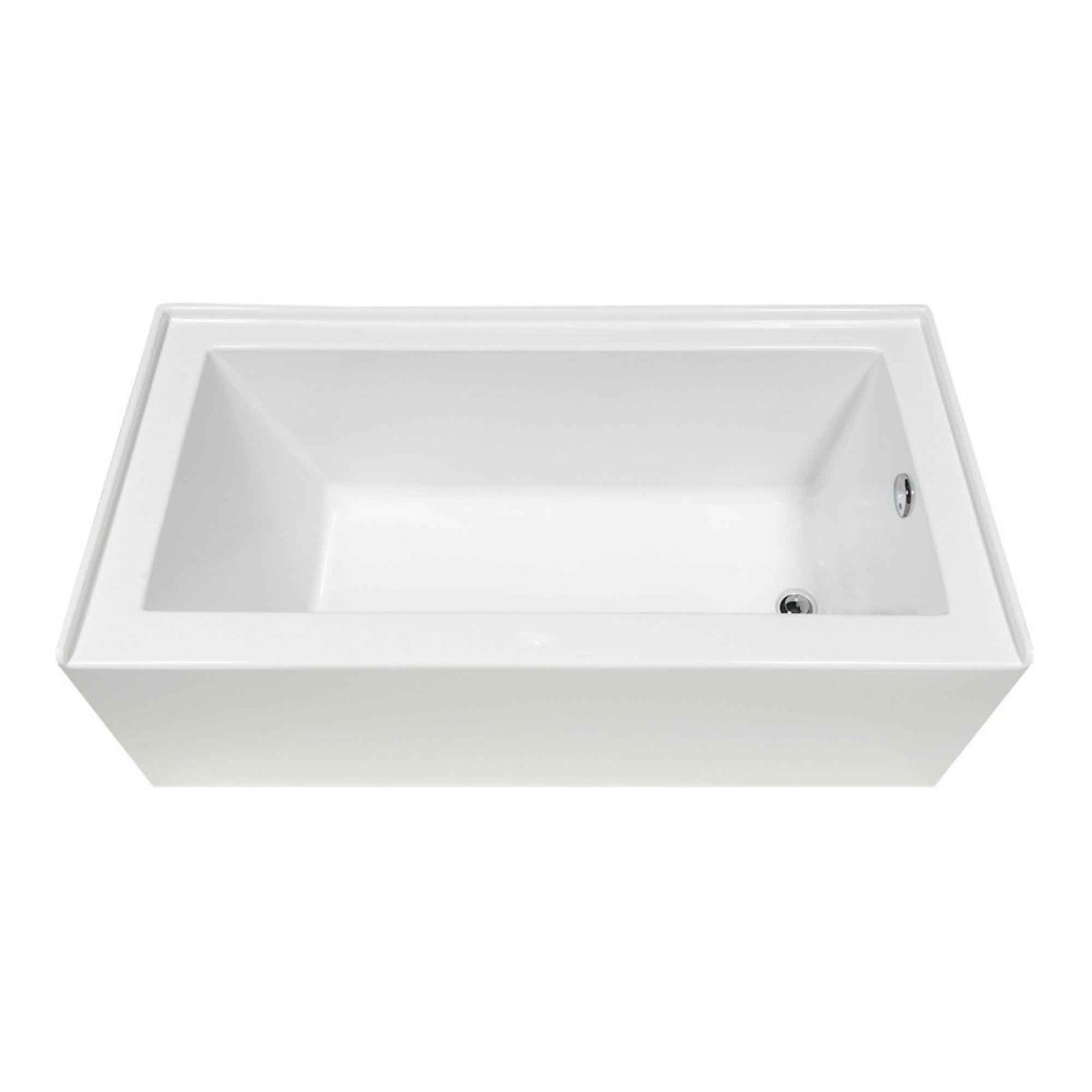 Baignoire Elara en acrylique, drain à droite