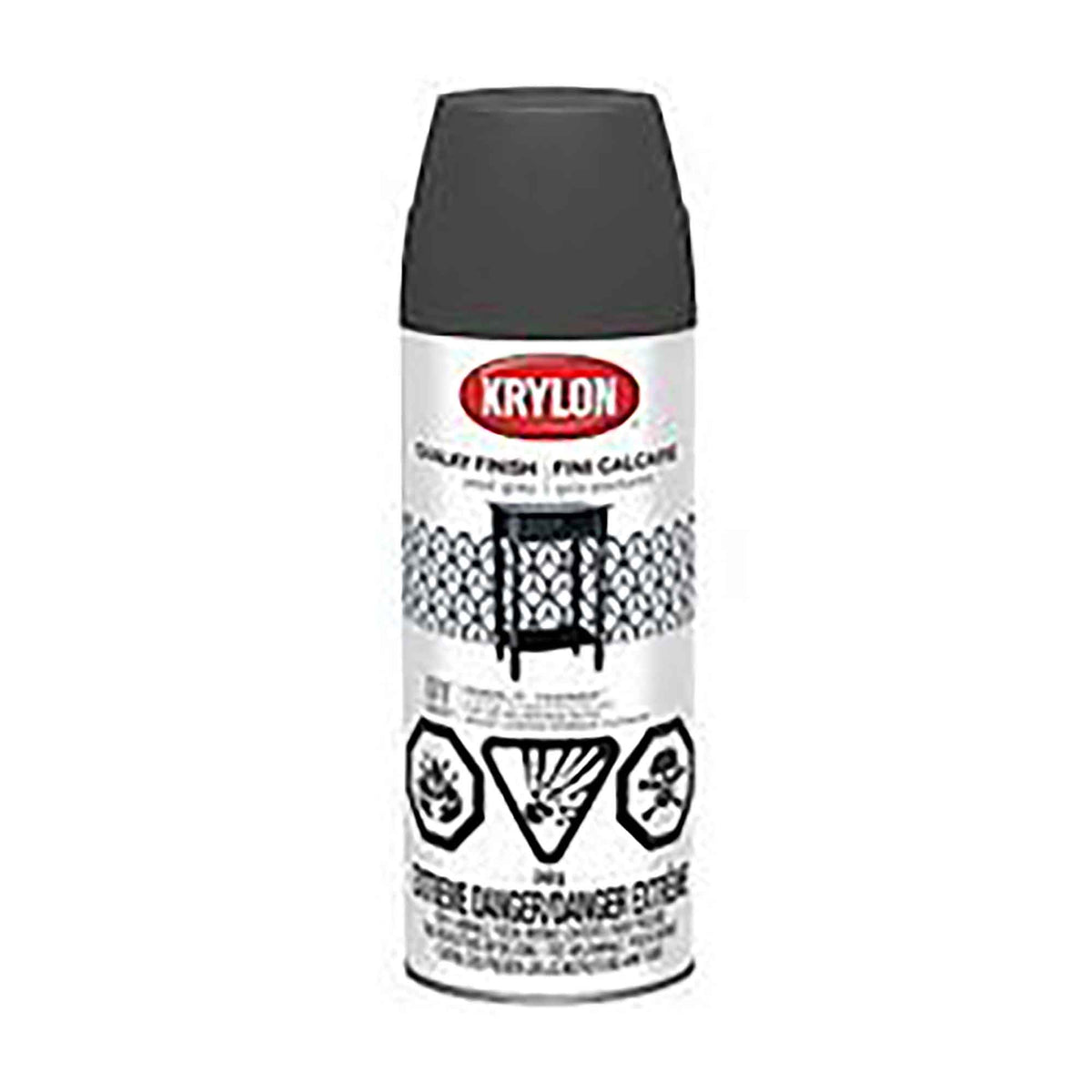 Peinture Aérosol Krylon Crayeus, gris ultra mat, 340 gr