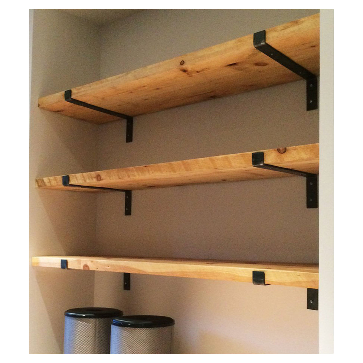 Tablette en bois de grange, 1'' x 10'' x 36'', caramel