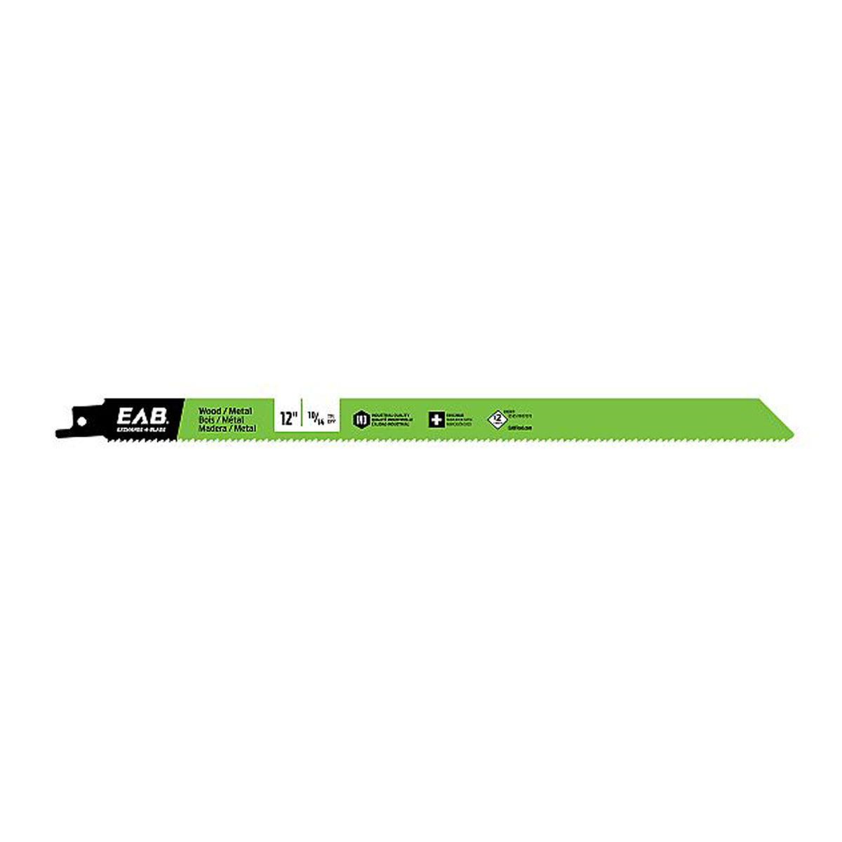 Lame de scie alternative bois  métaux 12&#39;&#39; x 10/14 dents