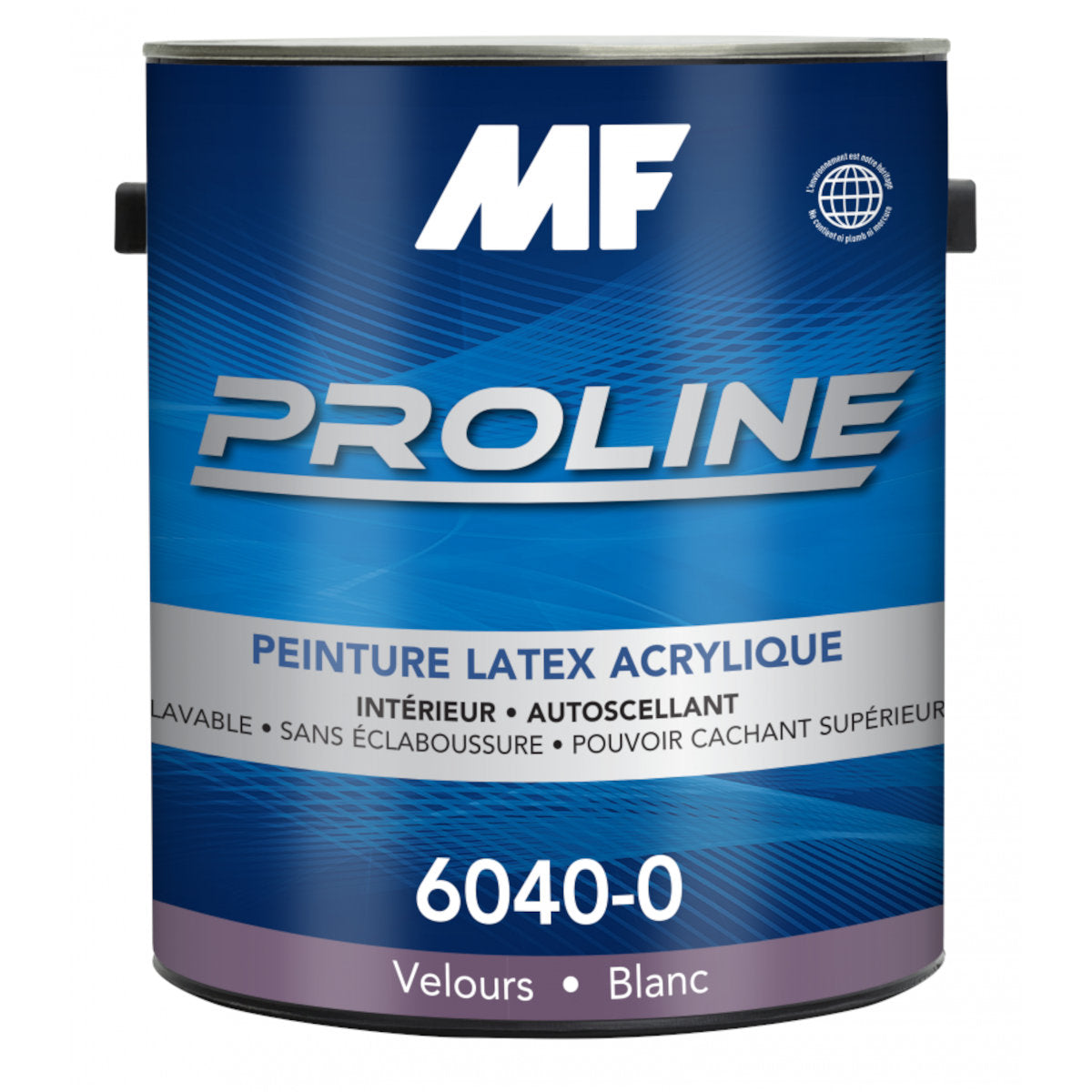 Peinture intérieur Proline, latex, velours, blanc, 3,78 litres