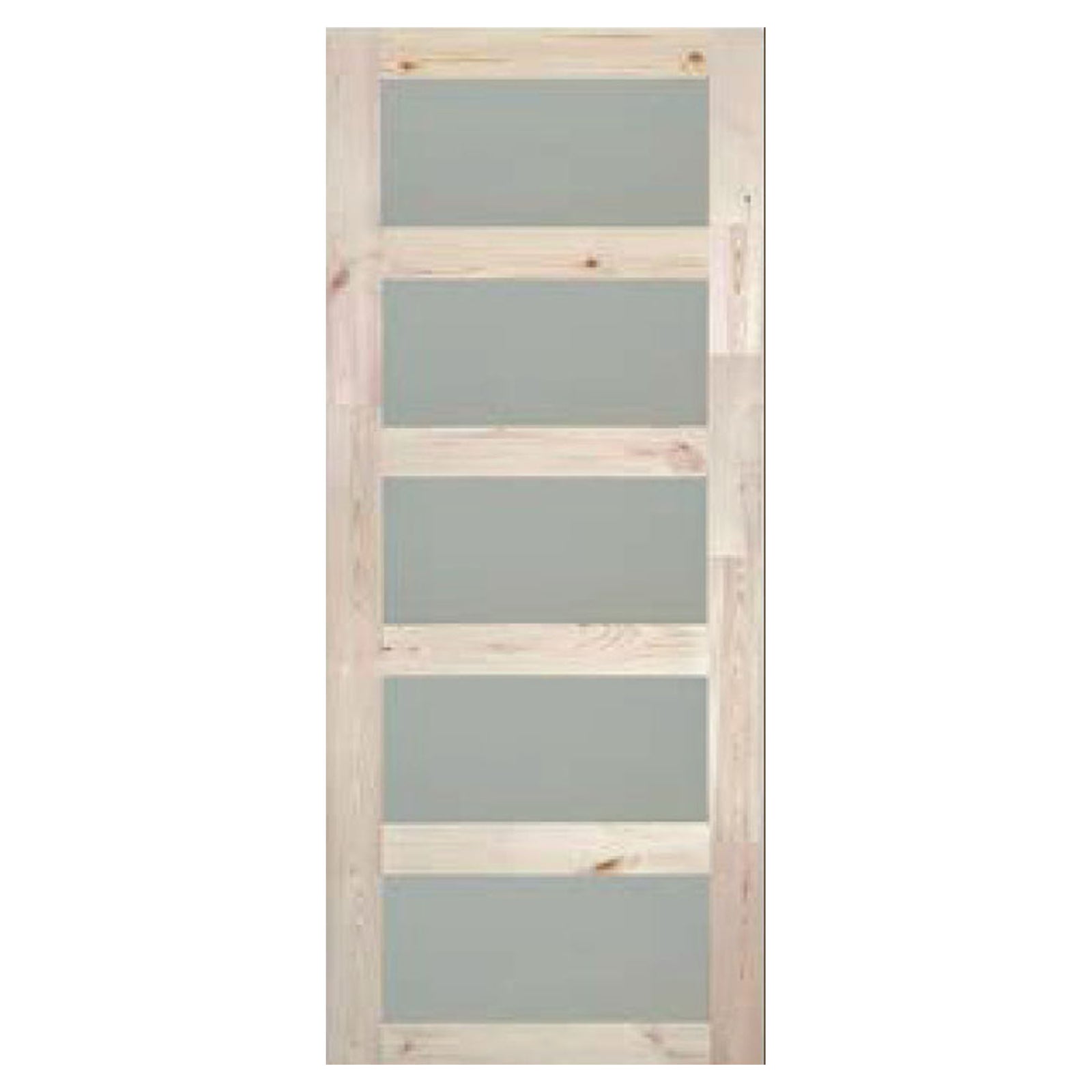 Porte francaise, en pin, 5 verres, style conmor, 30''