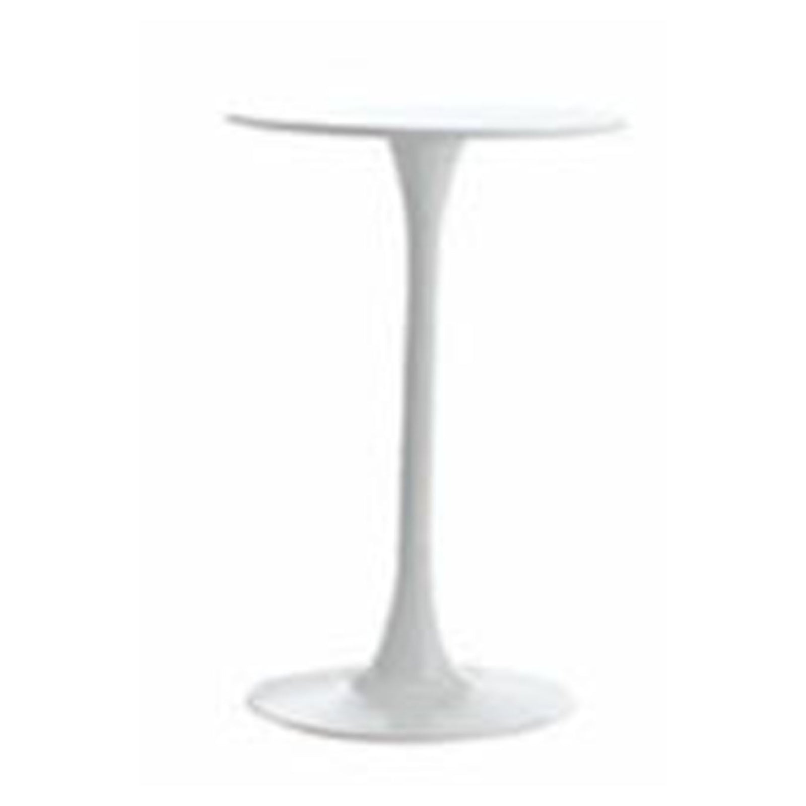 Table de bar, ronde, en plastique et acier, grege