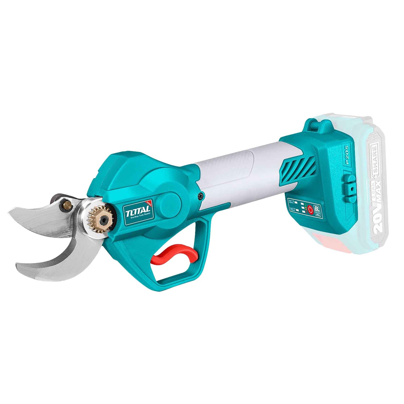 Sécateur à batterie, sans balais, 20 volts