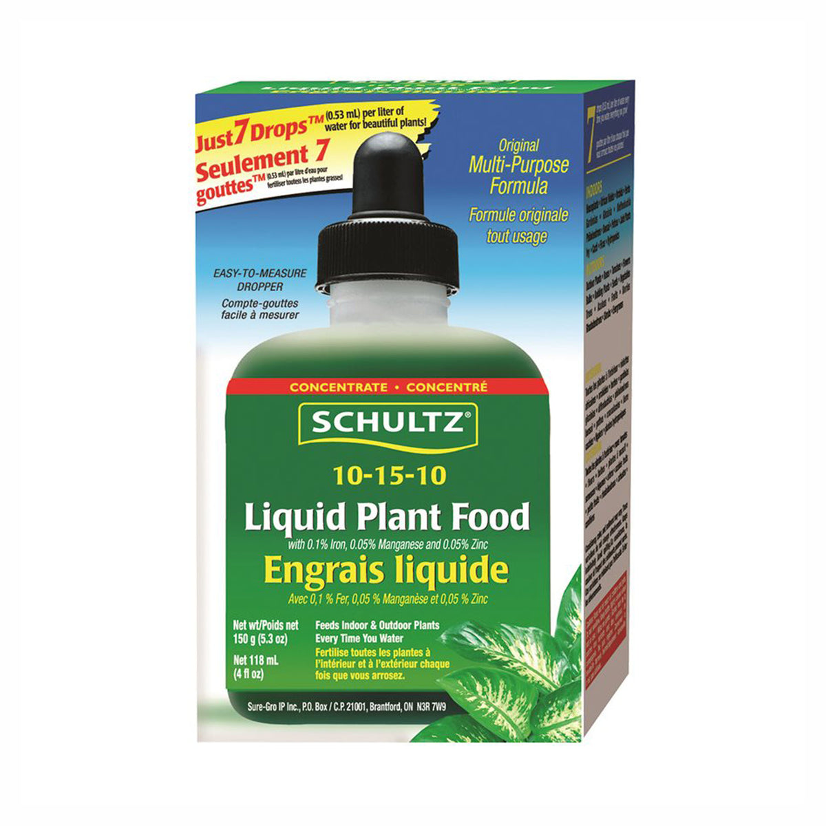 Engrais liquide, tout usage, 10-15-10, 300 gr