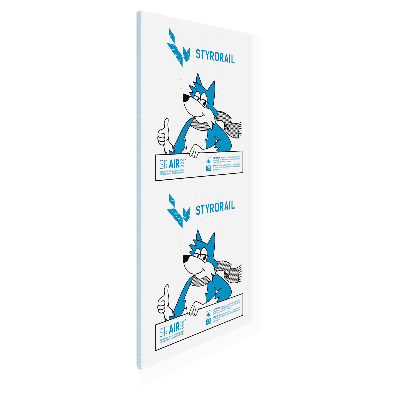 Panneau isolant rigide SR.AIR 200, 1'' x 4' x 8' (R4 /16 PSI)