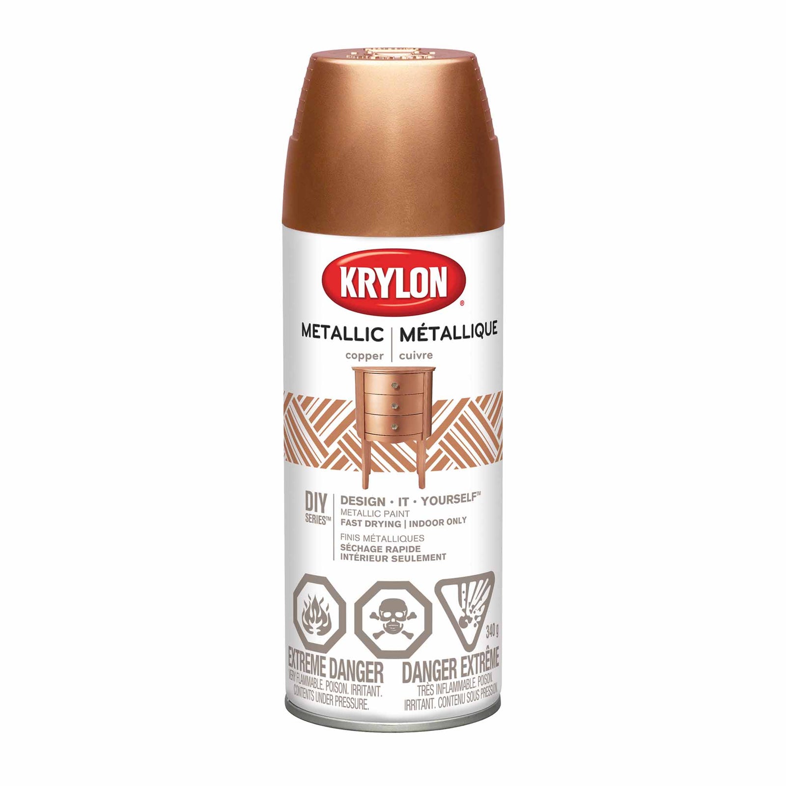 Krylon aérosol métallique cuivre, 340 g