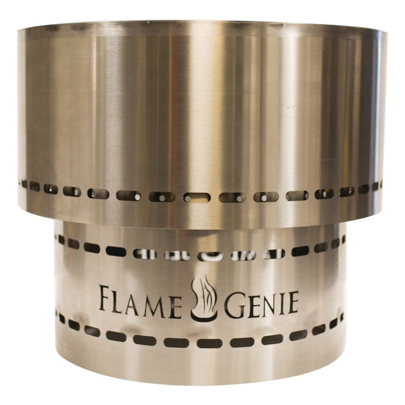 Foyer extérieur au granule, Flame Génie, acier inoxidable, 19''