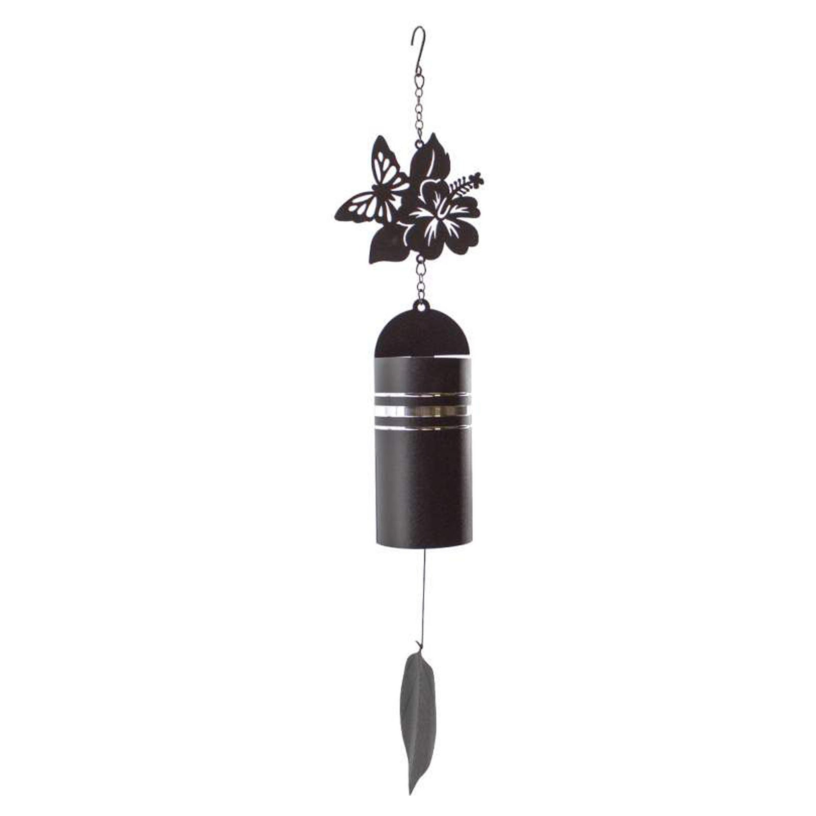 Carillon, noir et argent, 66 cm