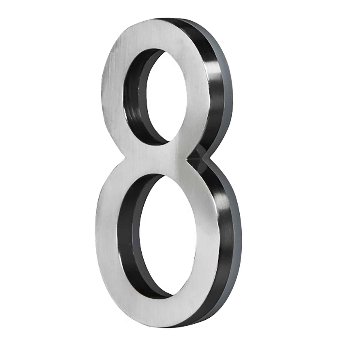 Chiffre d'adresse civique 9'', aluminium, #8