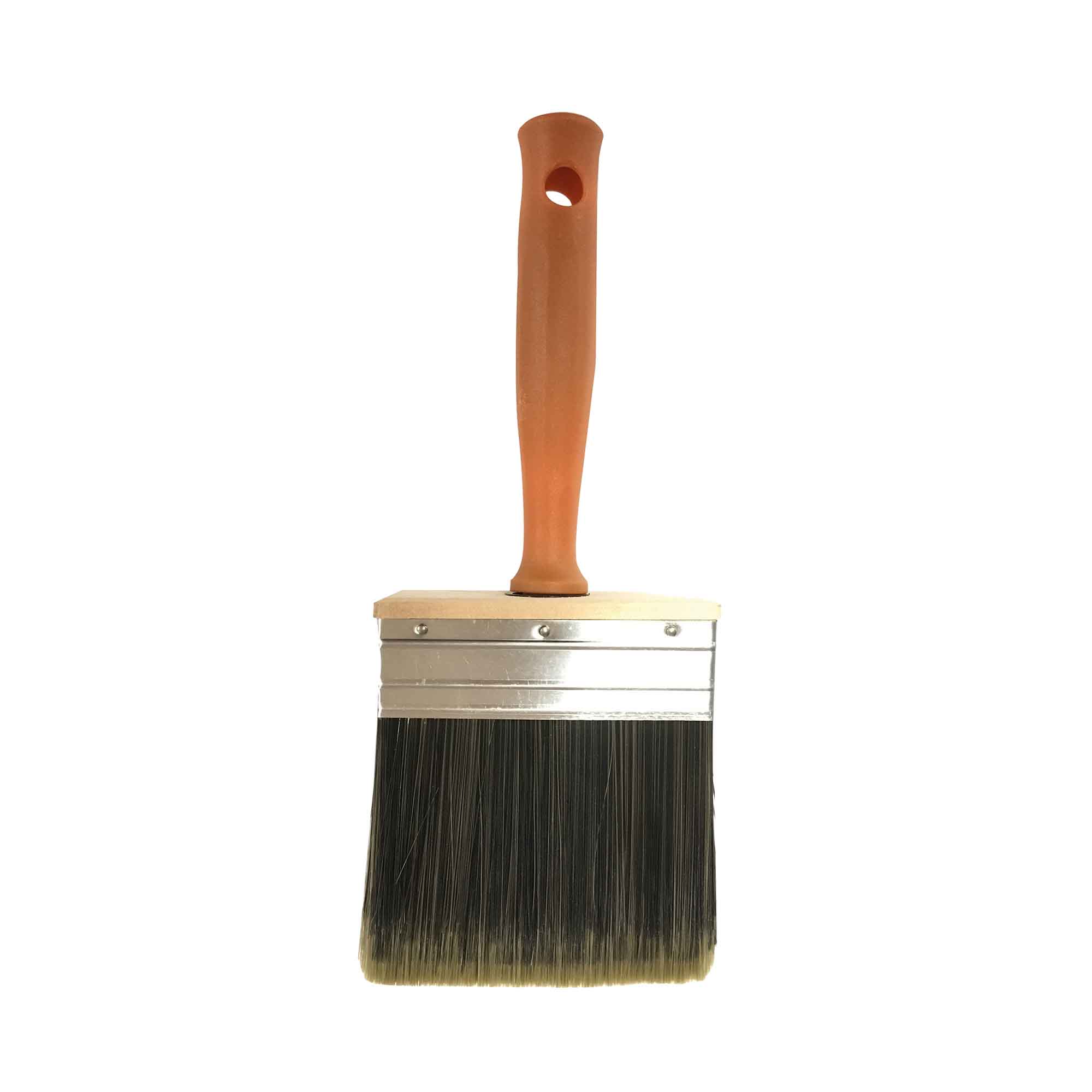 Bloc à teinture de 4'' à soie mixte avec manche en plastique dévissable