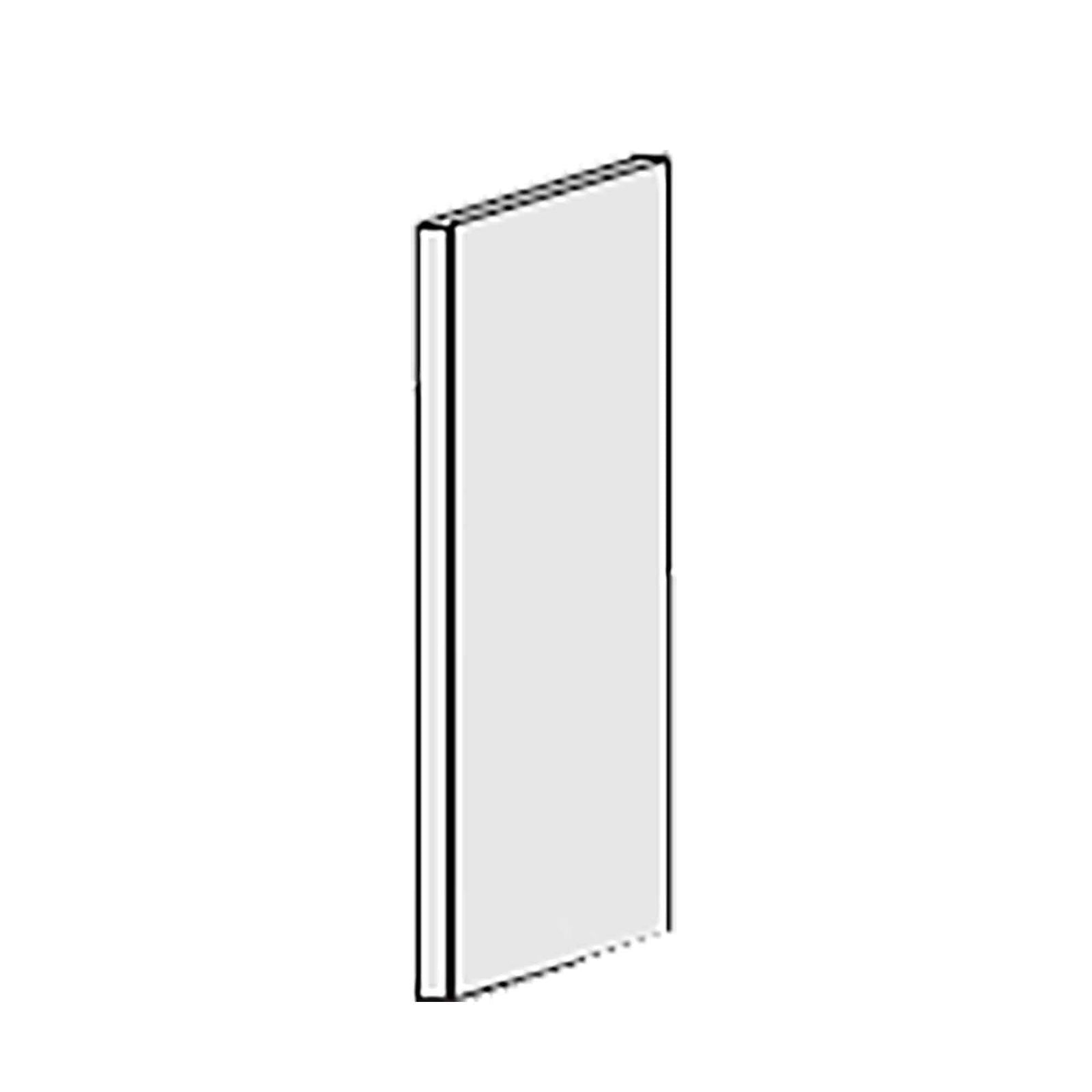 Panneau d'armoire décoratif 70'' X 34-¾'', noir mat