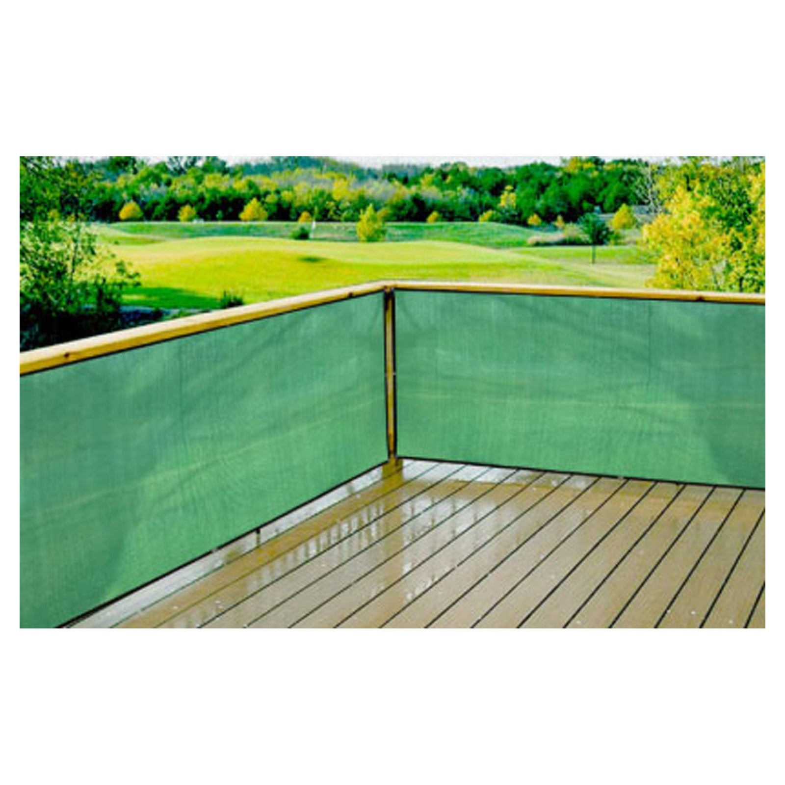 Toile à balcon, vert, 32'' x 16''